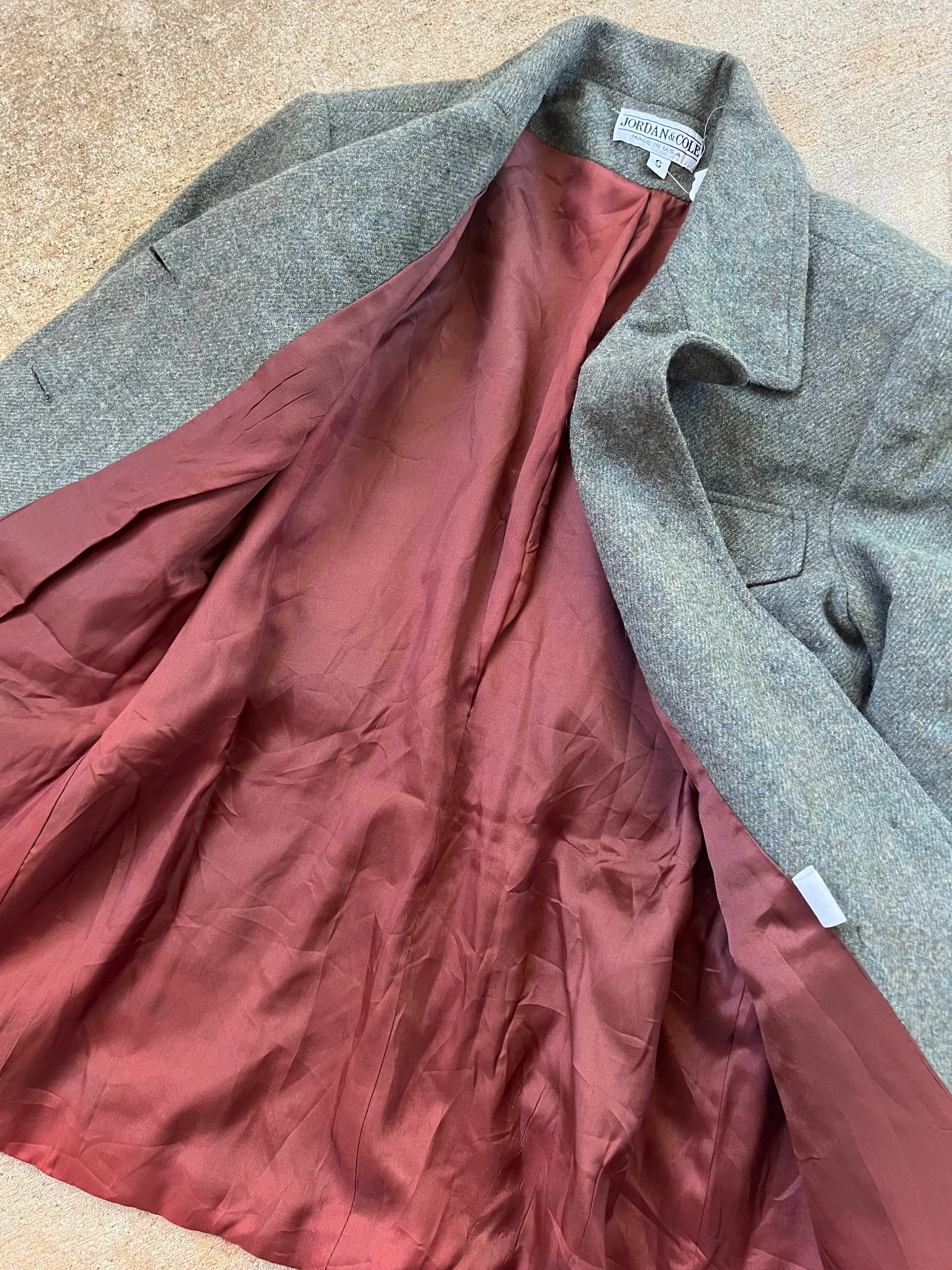 Fitted Belted Orange Coat - Image 12