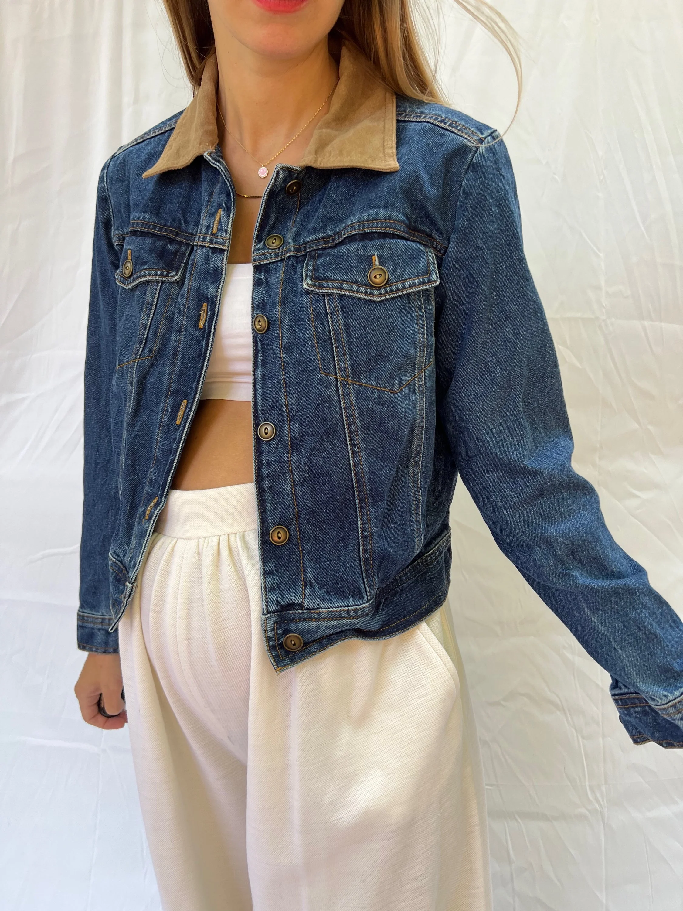 Fitted Denim Jacket - Image 2