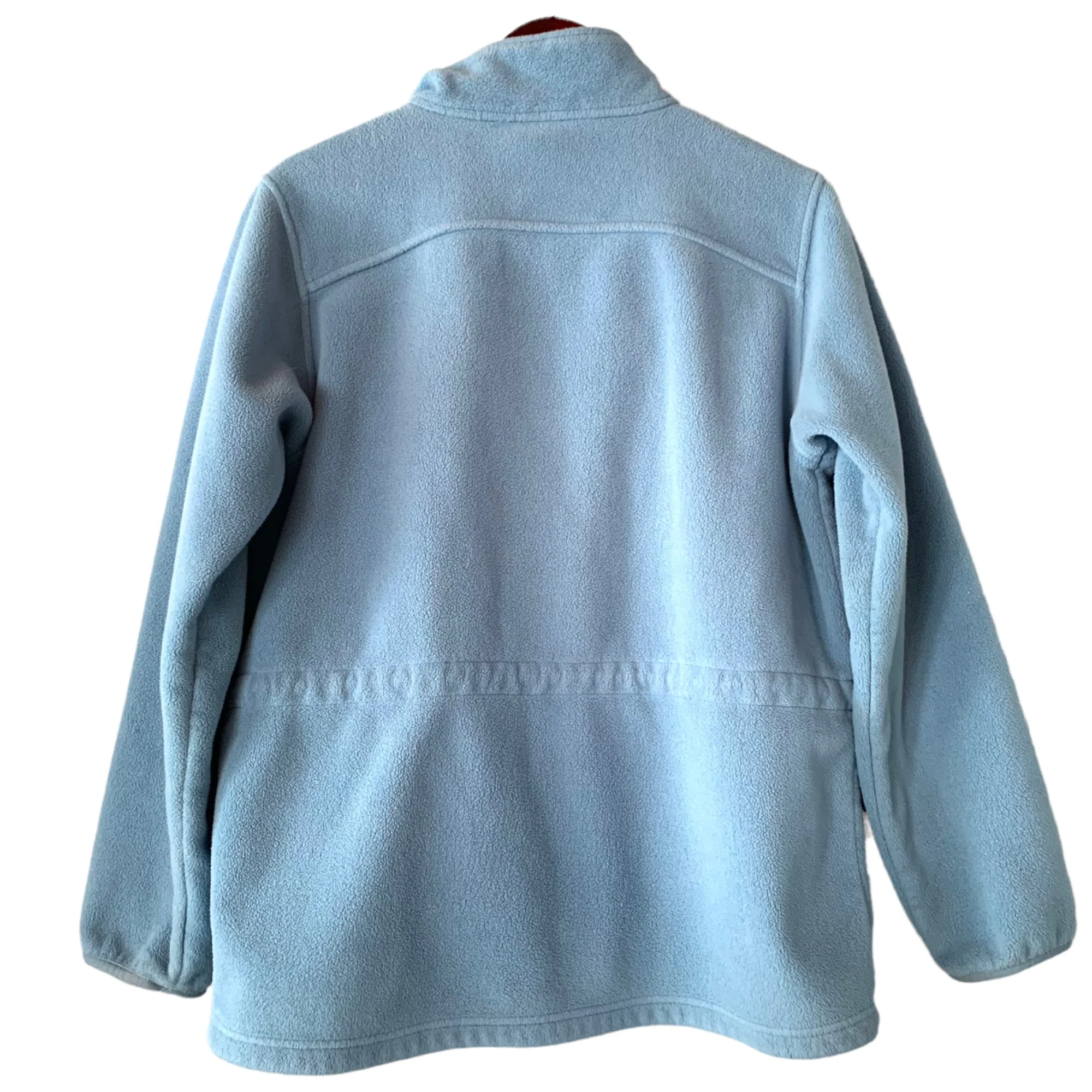 Fleece Jacket Large Adjustable Waist Butt Warmer Length Vintage 00s Blue by LL Bean - Image 2