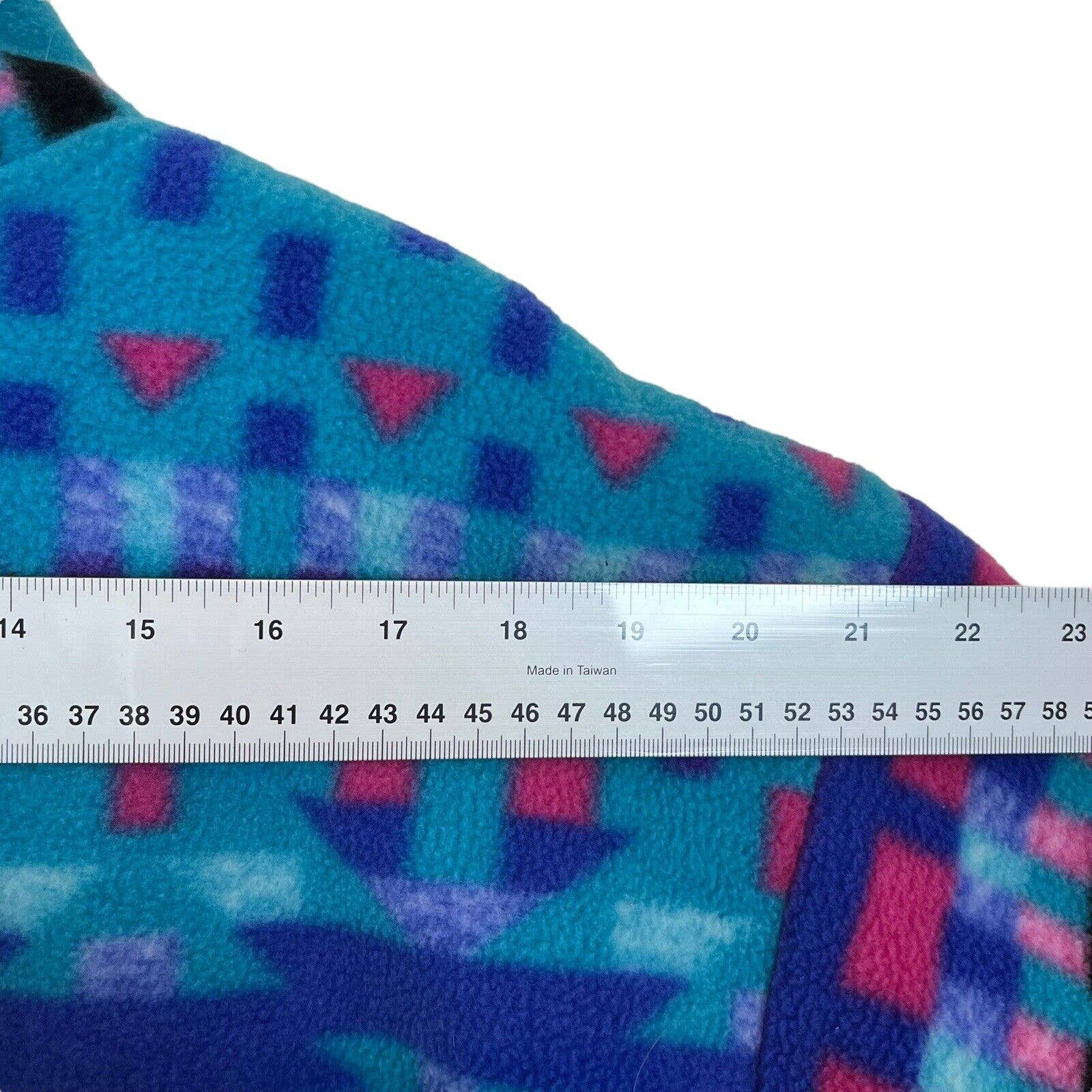 Fleece Pullover Women 80s 90s Navajo Geometric Southwest Colorful by Columbia - Image 8