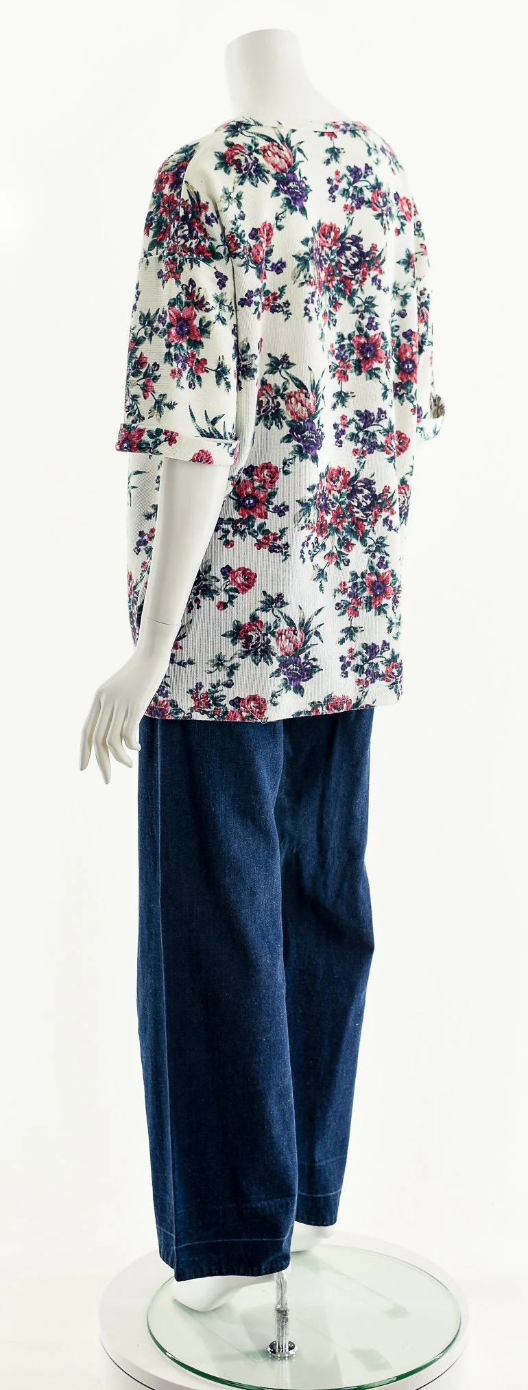 Floral Chic Ribbed Tee - Image 8