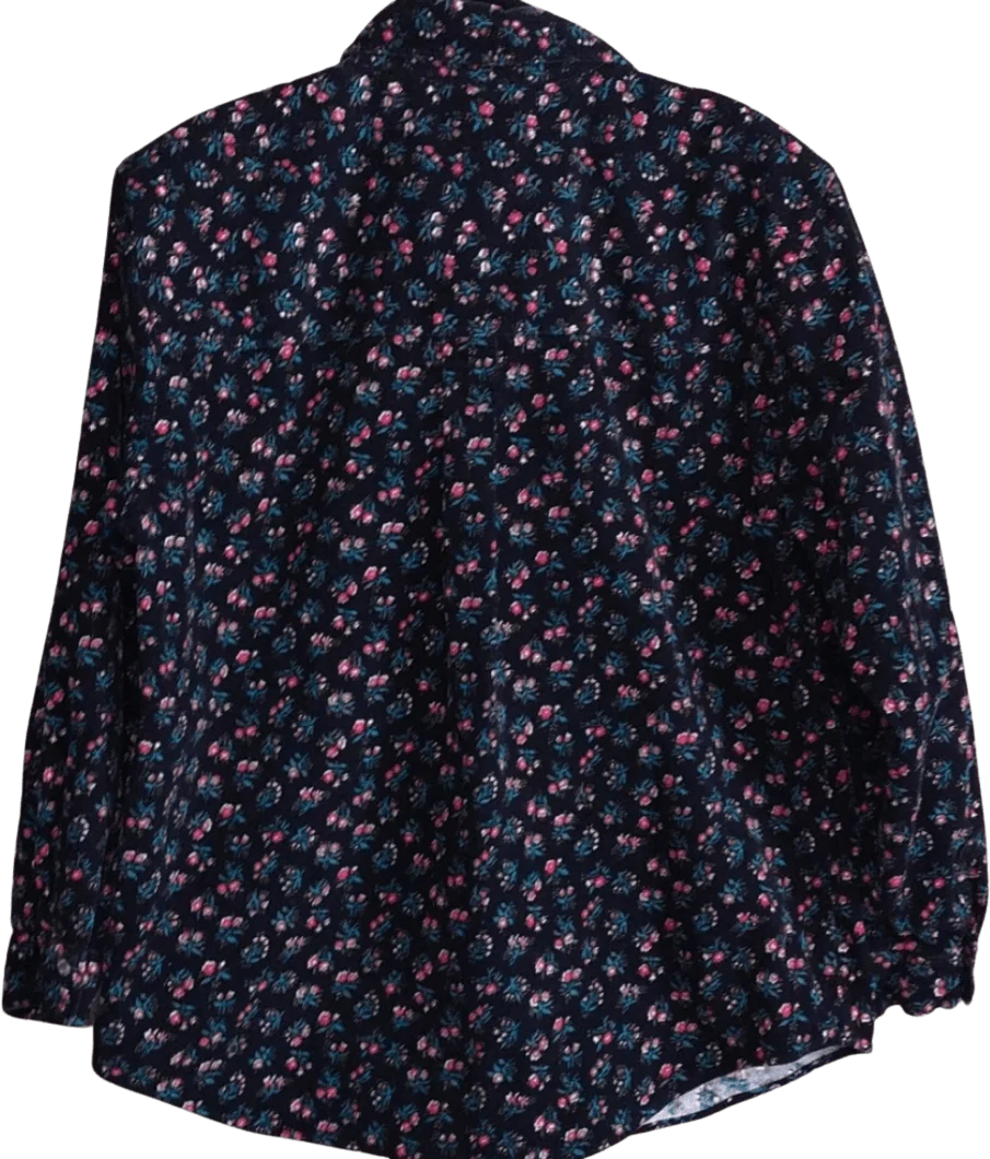 90's Floral Corduroy Button Up Shirt by The Harbor Gate Collection - Image 2
