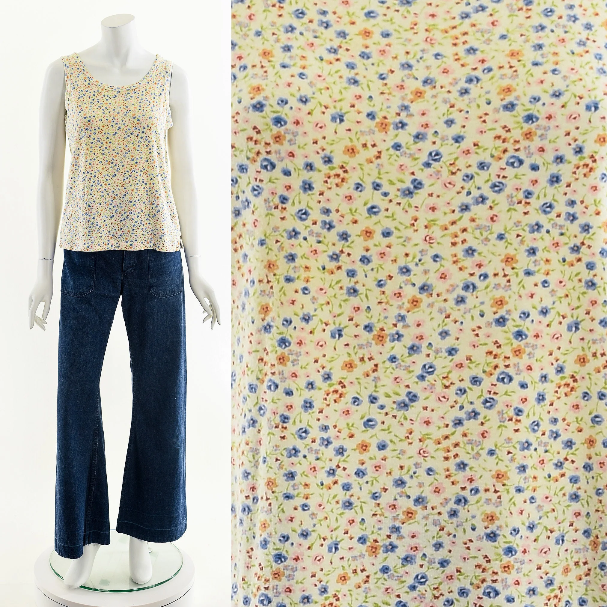 Floral Sleeveless Tank Top 00s by Cherokee - Image 2