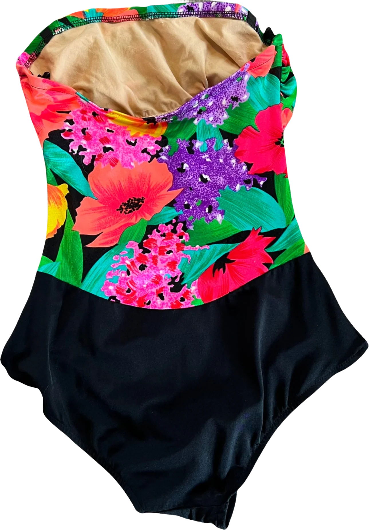 Floral Strapless One Piece Swimsuit Usa By Catilina - Image 2