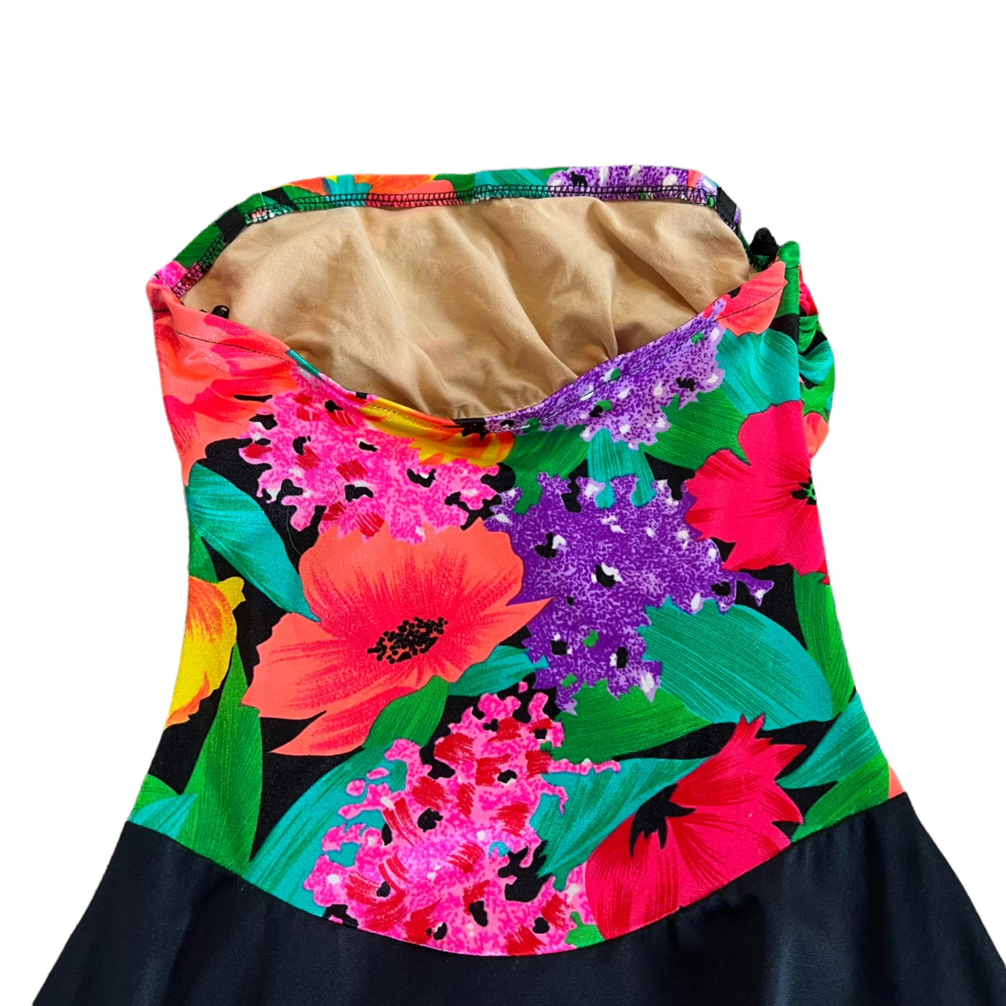 Floral Strapless One Piece Swimsuit Usa By Catilina - Image 5