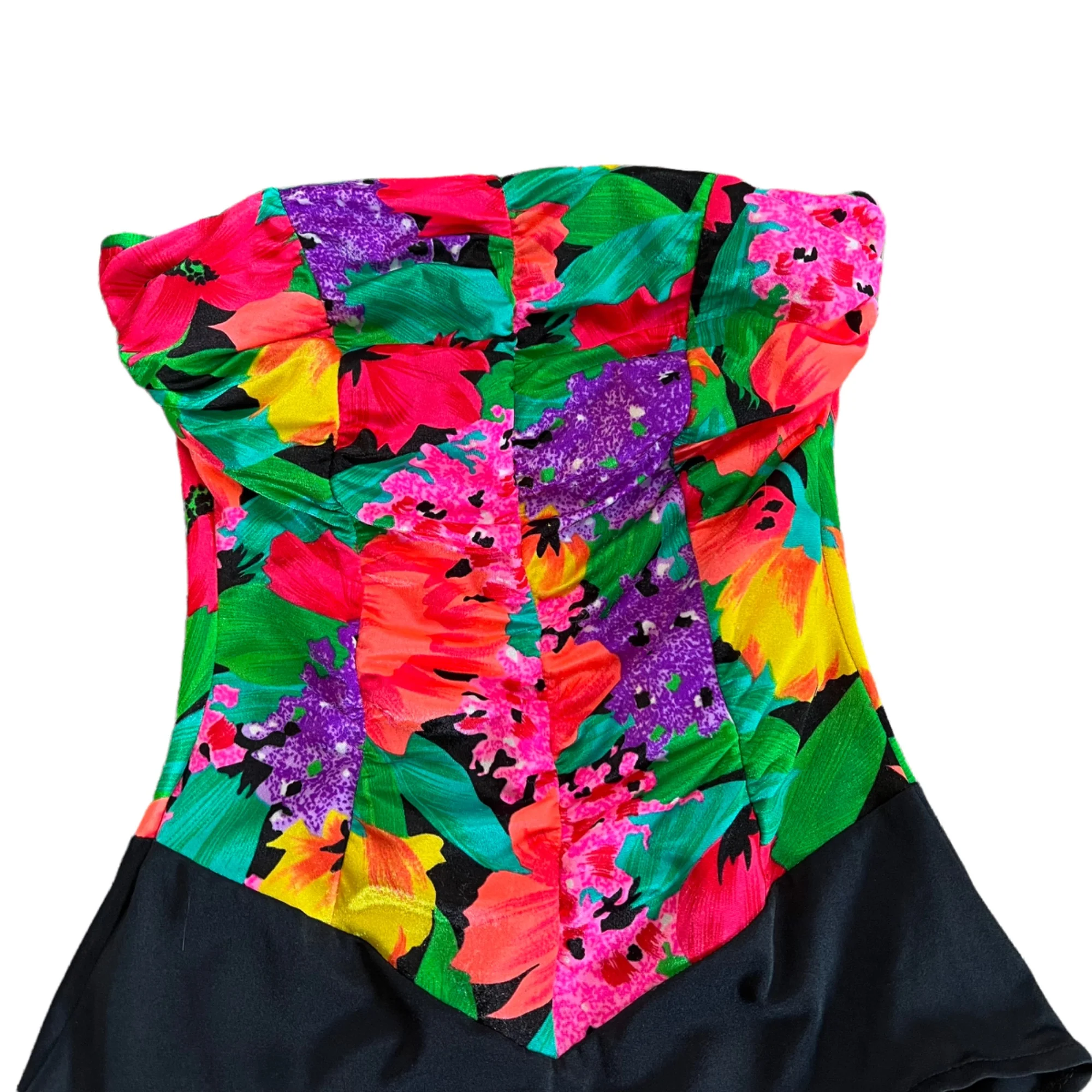 Floral Strapless One Piece Swimsuit Usa By Catilina - Image 6