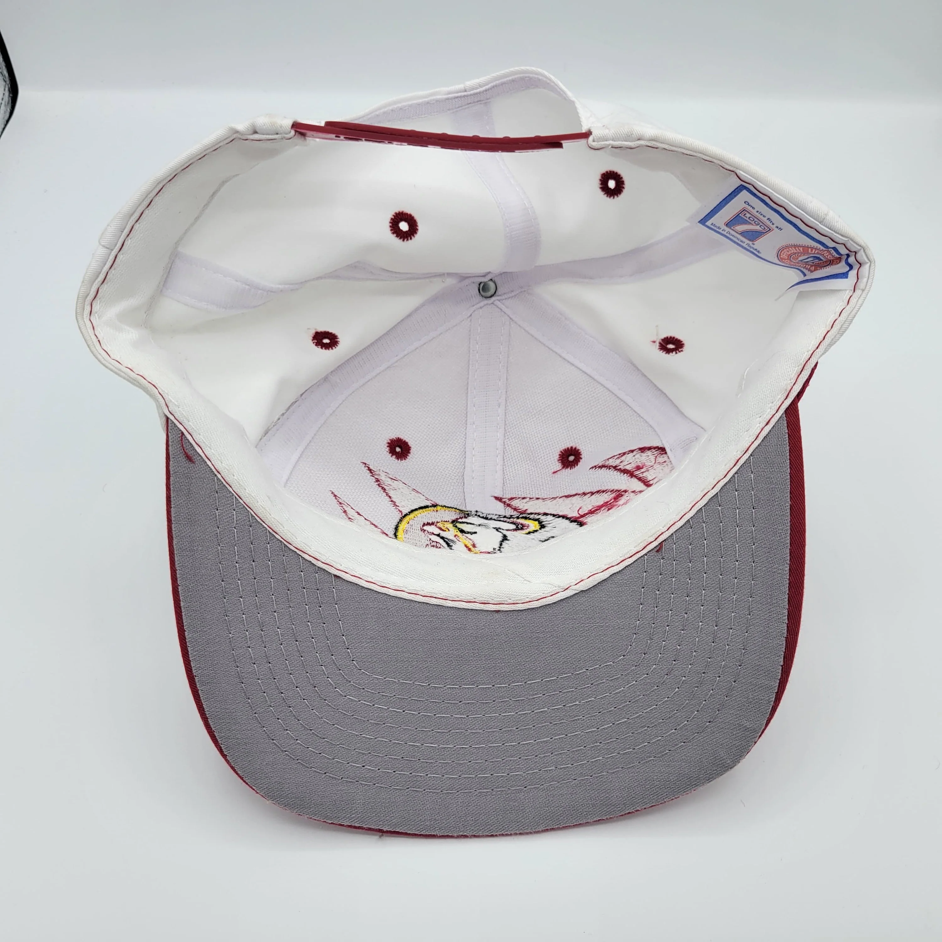 Florida State Seminoles Vintage 90s Sharktooth Snapback Hat Logo 7 Twill University Baseball Cap by Logo 7 - Image 5