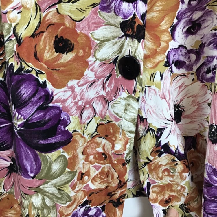 Floral Print Short Sleeve Button Front Midi Dress PLUS SIZE by Lady Darian - Image 6