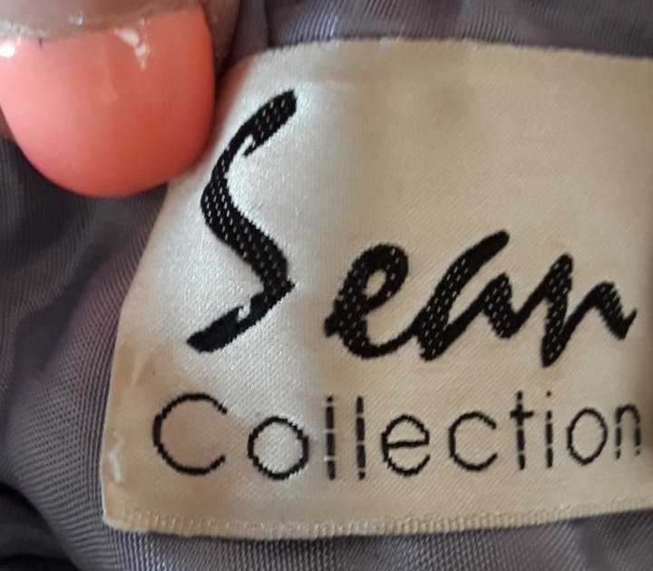 90's Lilac Silk Beaded Dress by Sean Collection - Image 8