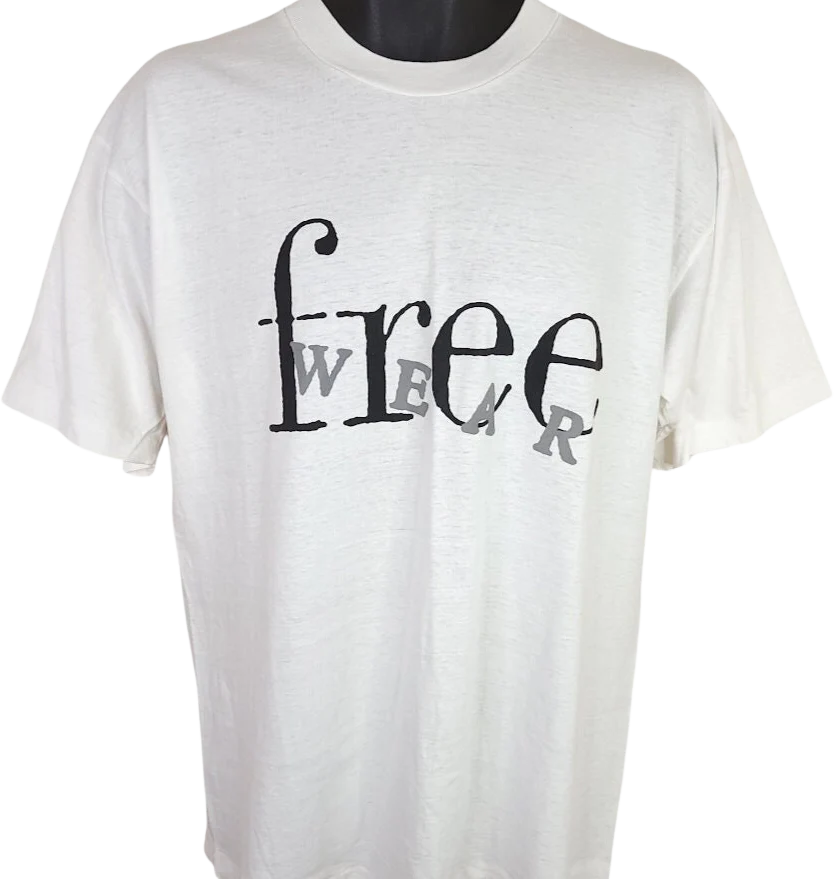 Free Wear T-Shirt Vintage 90s Johnathan Hoenscheidt Streetwear Made In Usa Mens Size Large