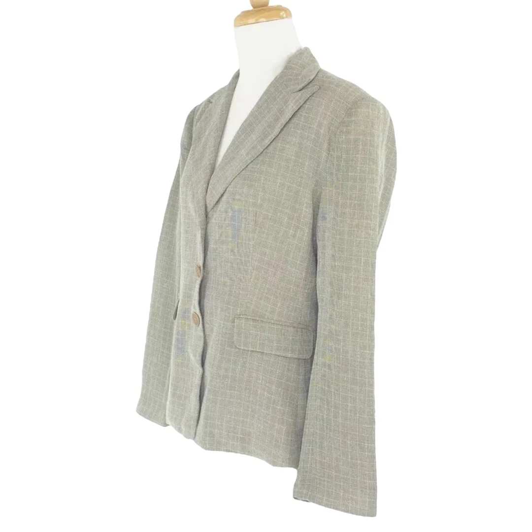 French Designer Blazer Made In France Size 44 by Yumi Mazao Collection - Image 7