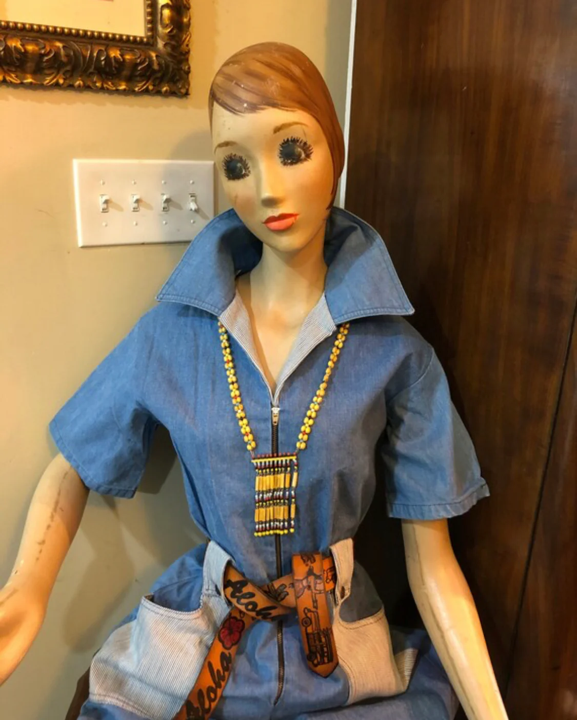Funky Circa 80s Denim Jumpsuit - Image 7