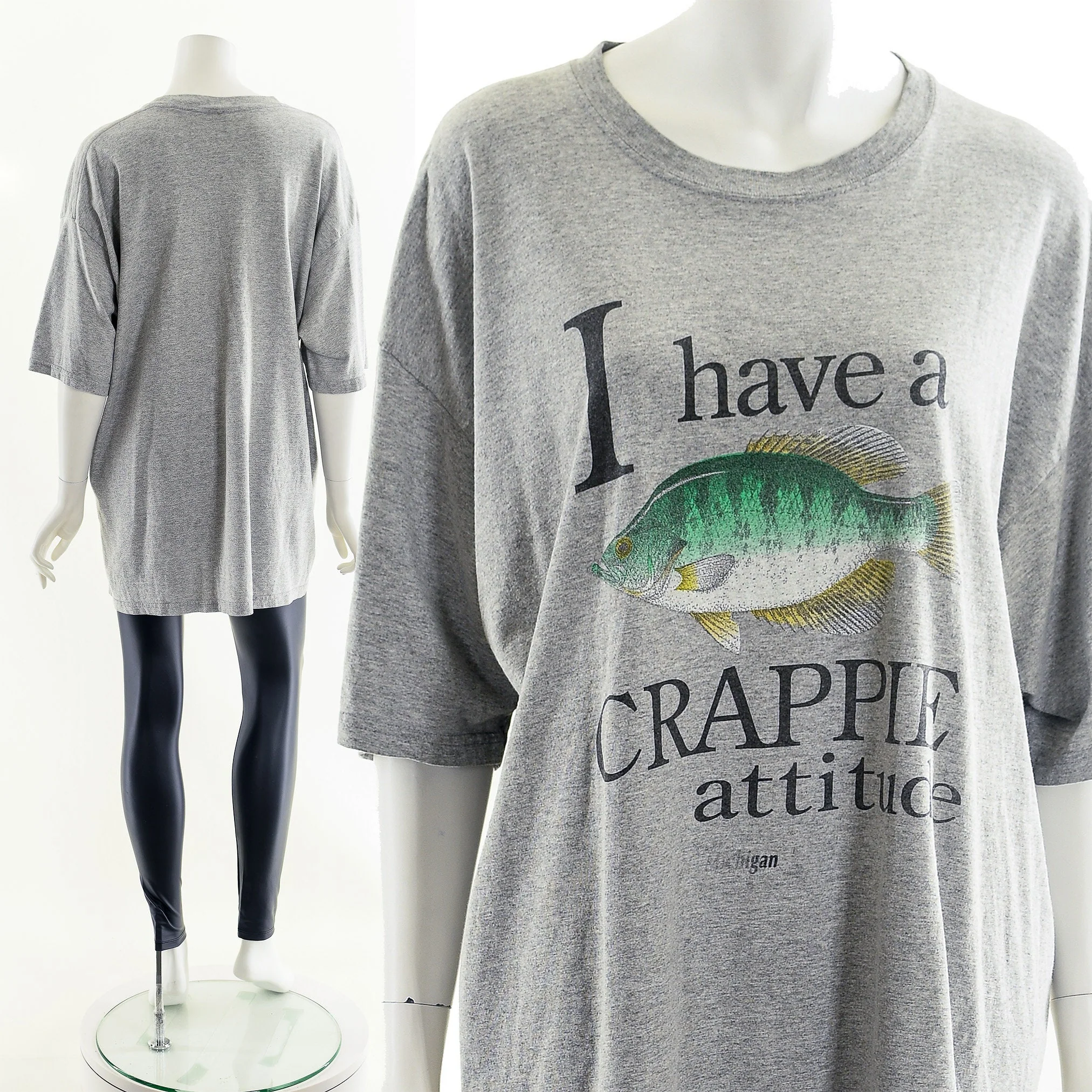 Funny Fish T-Shirt Crappie Attitude T-Shirt - Image 3