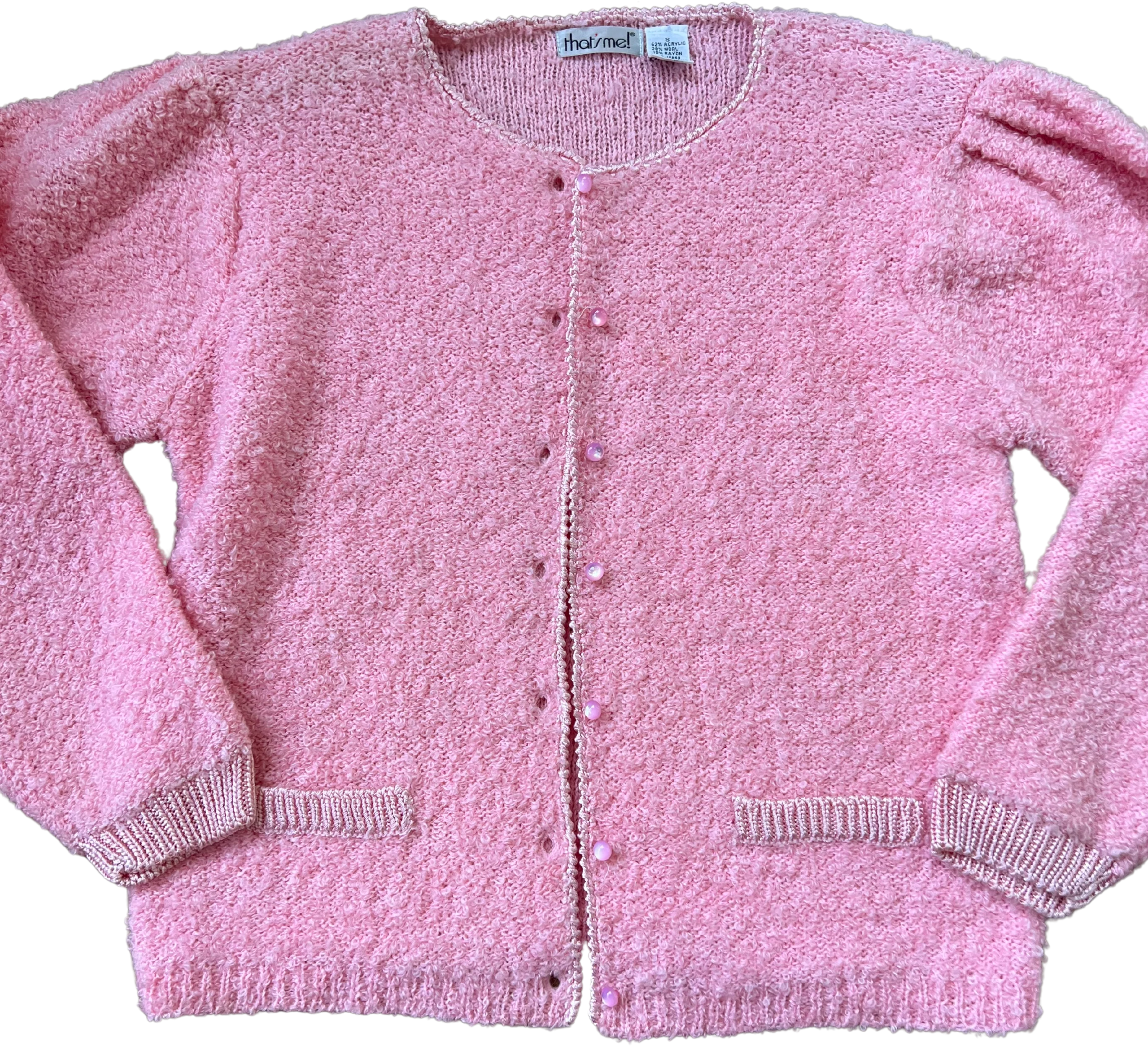 Fuzzy Pink Cardigan