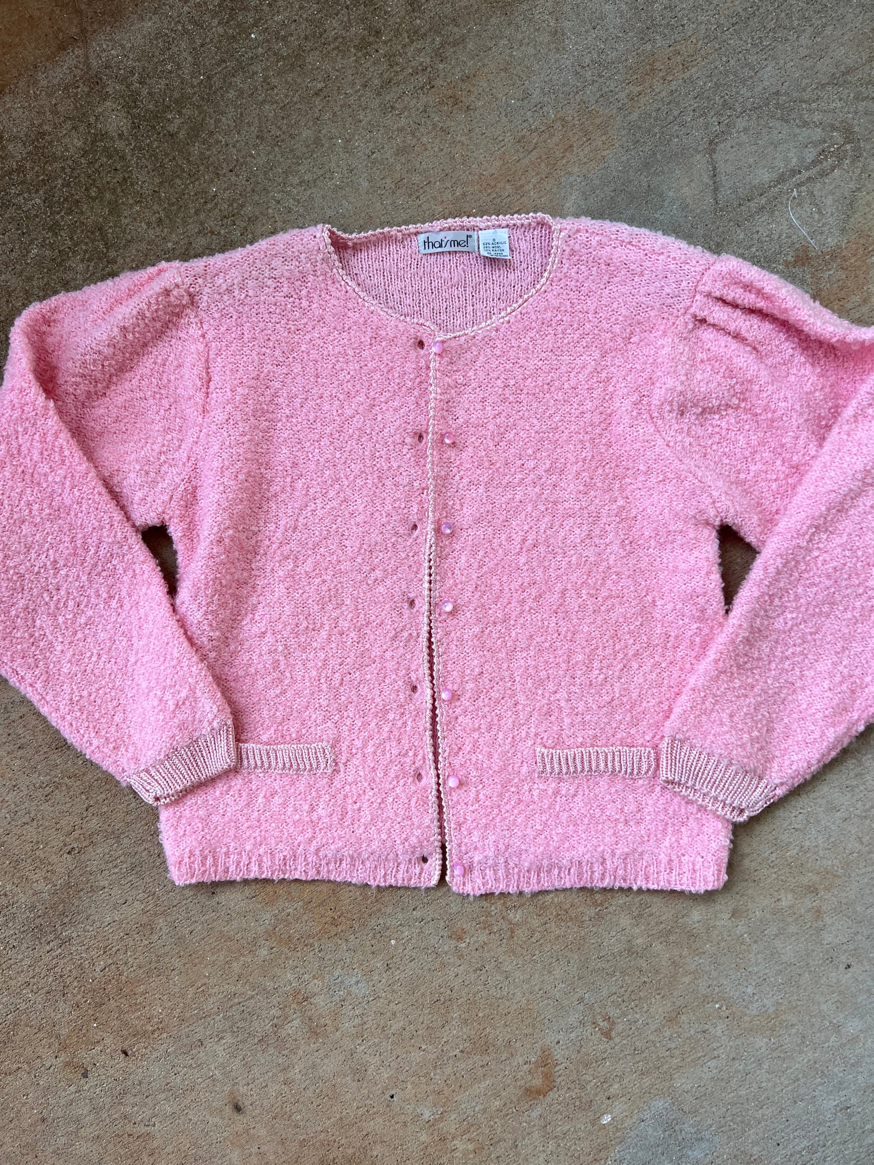 Fuzzy Pink Cardigan - Image 7