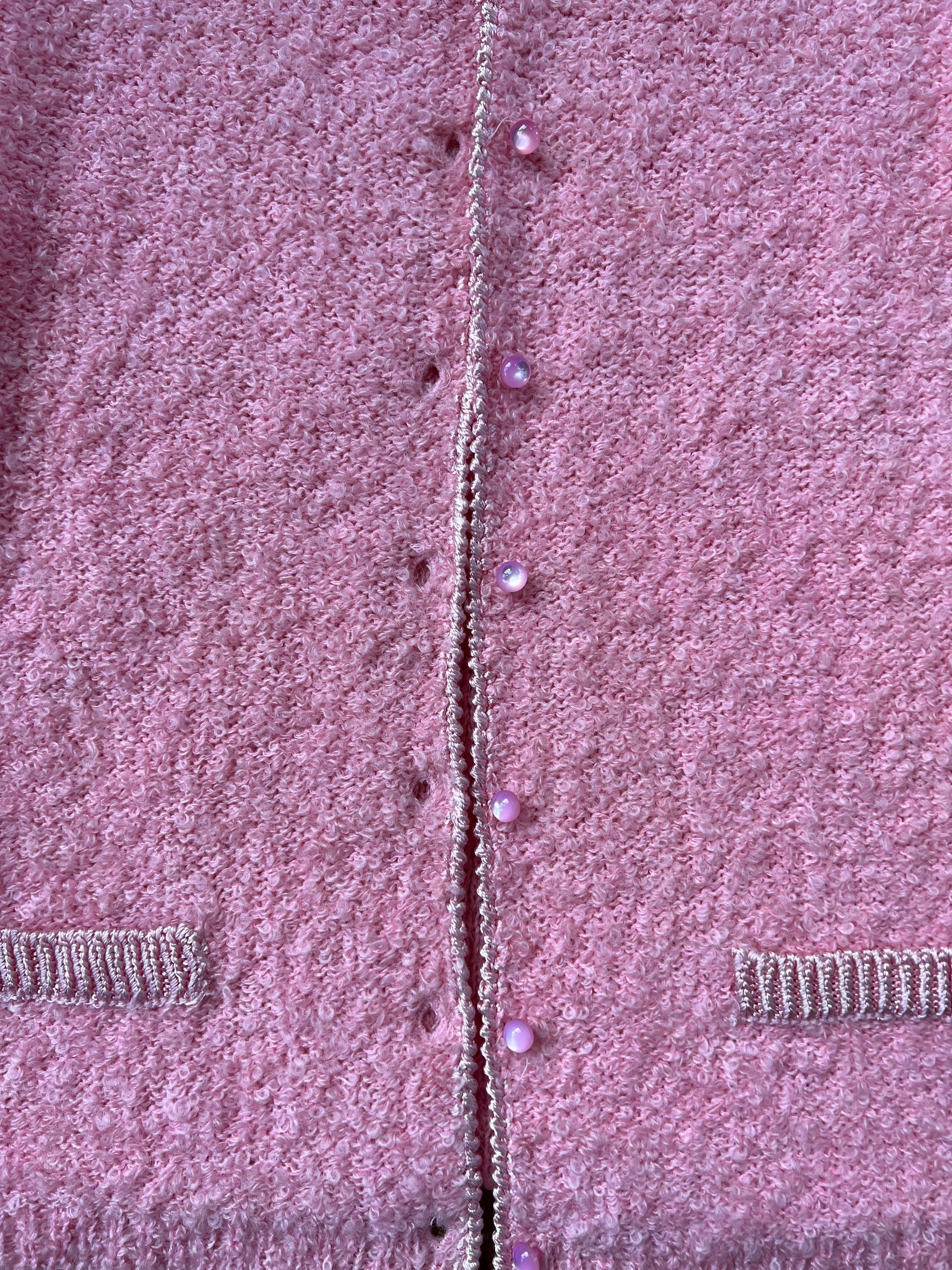 Fuzzy Pink Cardigan - Image 8