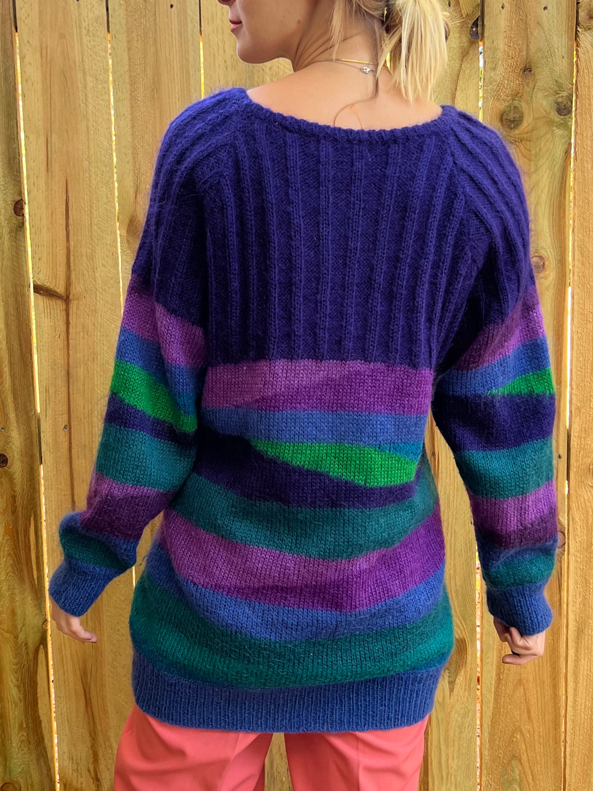 Fuzzy Printed Sweater - Image 9