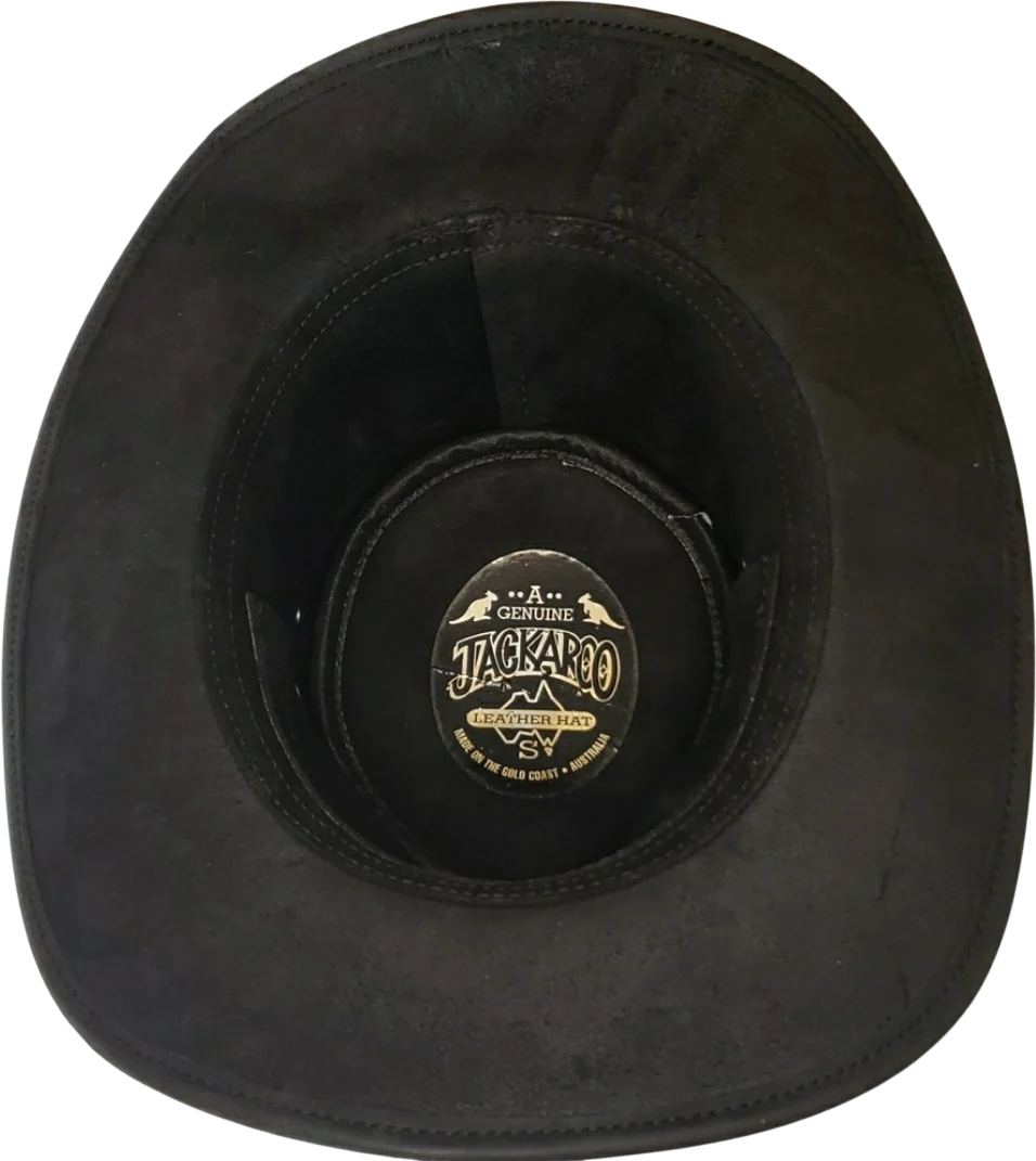 Genuine Oiled Leather Hat By Jackaroo - Image 2