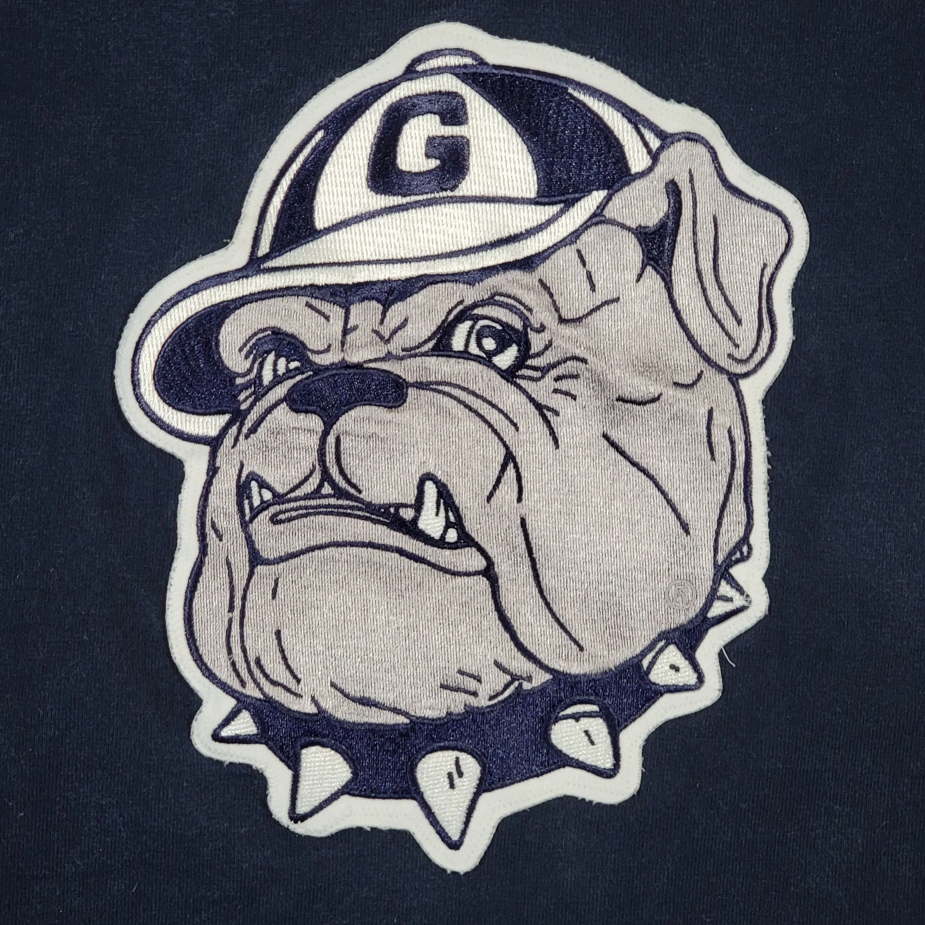 Georgetown Hoyas Vintage 90s Champion Basketball Shooting Shirt College University Warm Up Jersey Stitched Sewn On Patch - Image 3