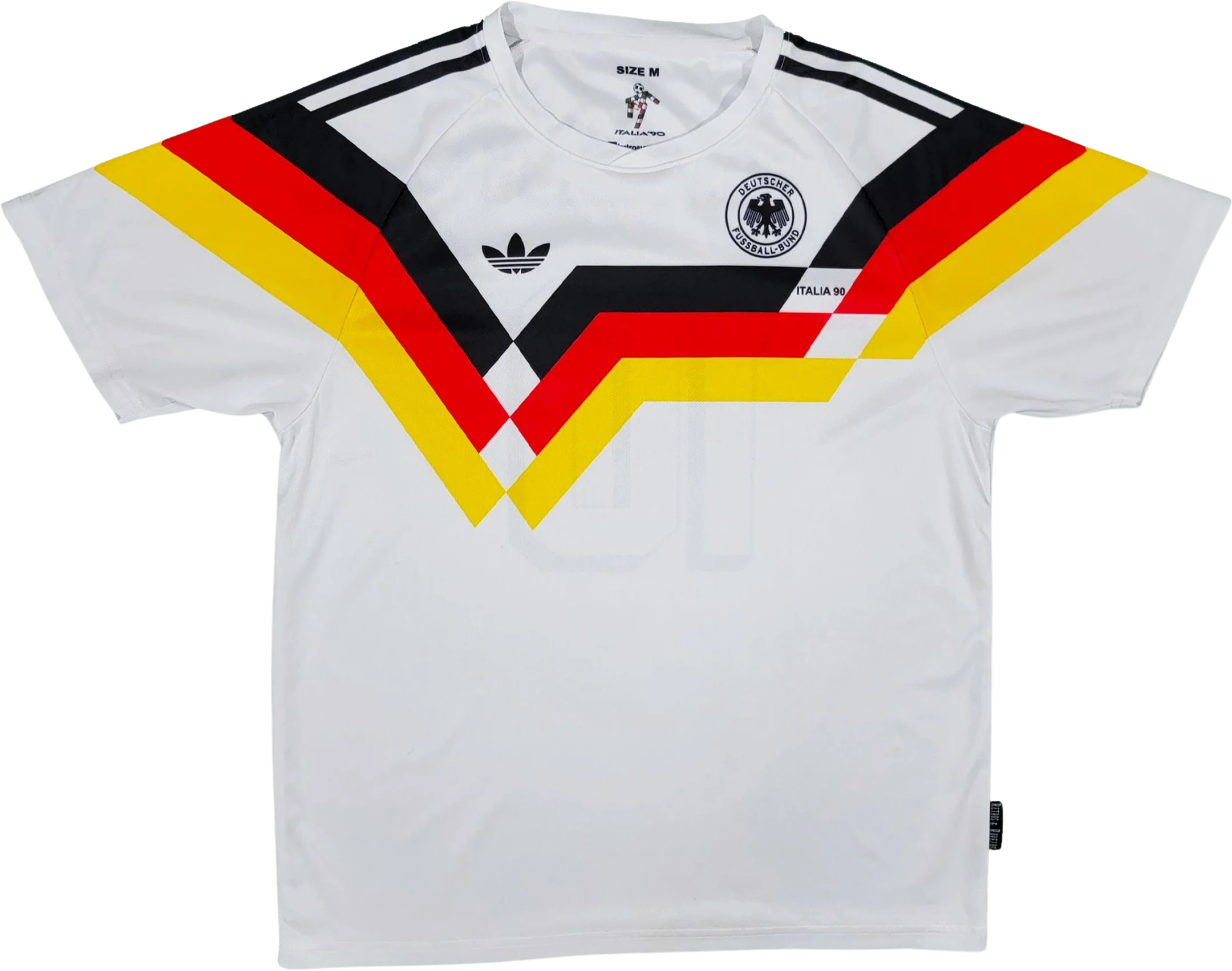 Germany Soccer Memorabilia World Cup Jersey Shirt Lothar Matthaus Retro Honoring 1990 Kit Size Men's Medium