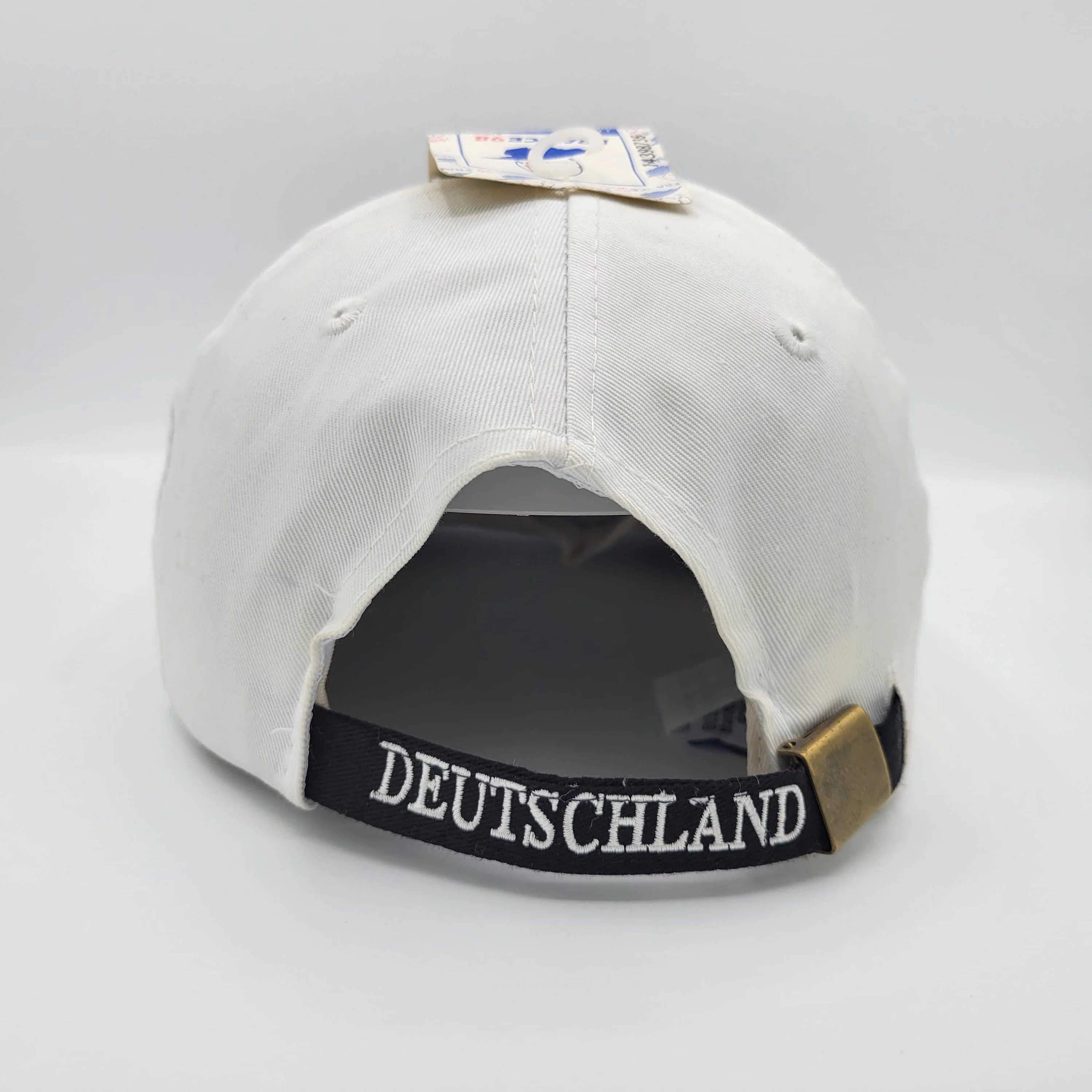 Germany Vintage 90s World Cup Soccer Strapback Hat 1998 France Games Football White Baseball Cap - Image 4
