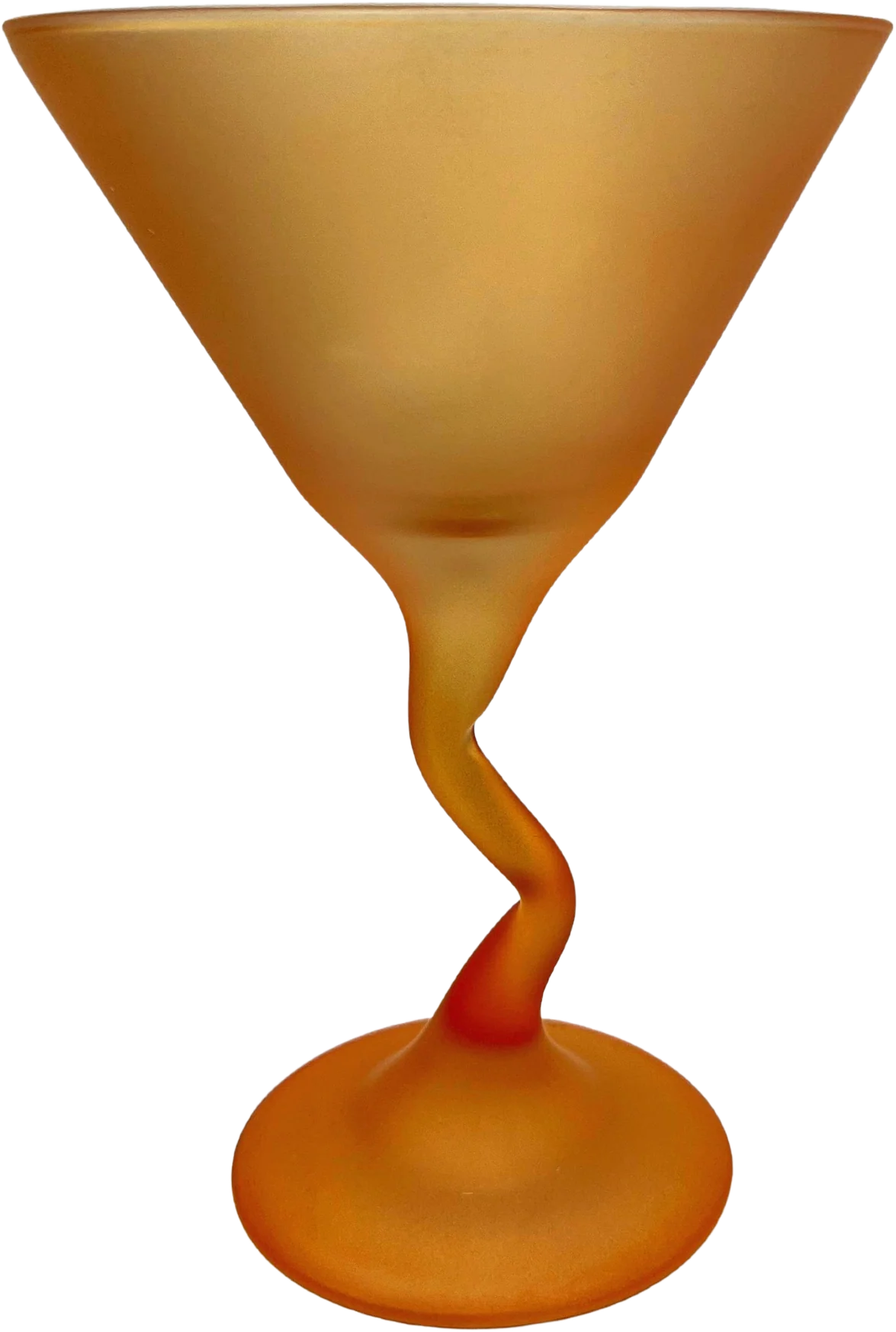 Glass Frosted Z Stem Martini Glass By Libbey Glass