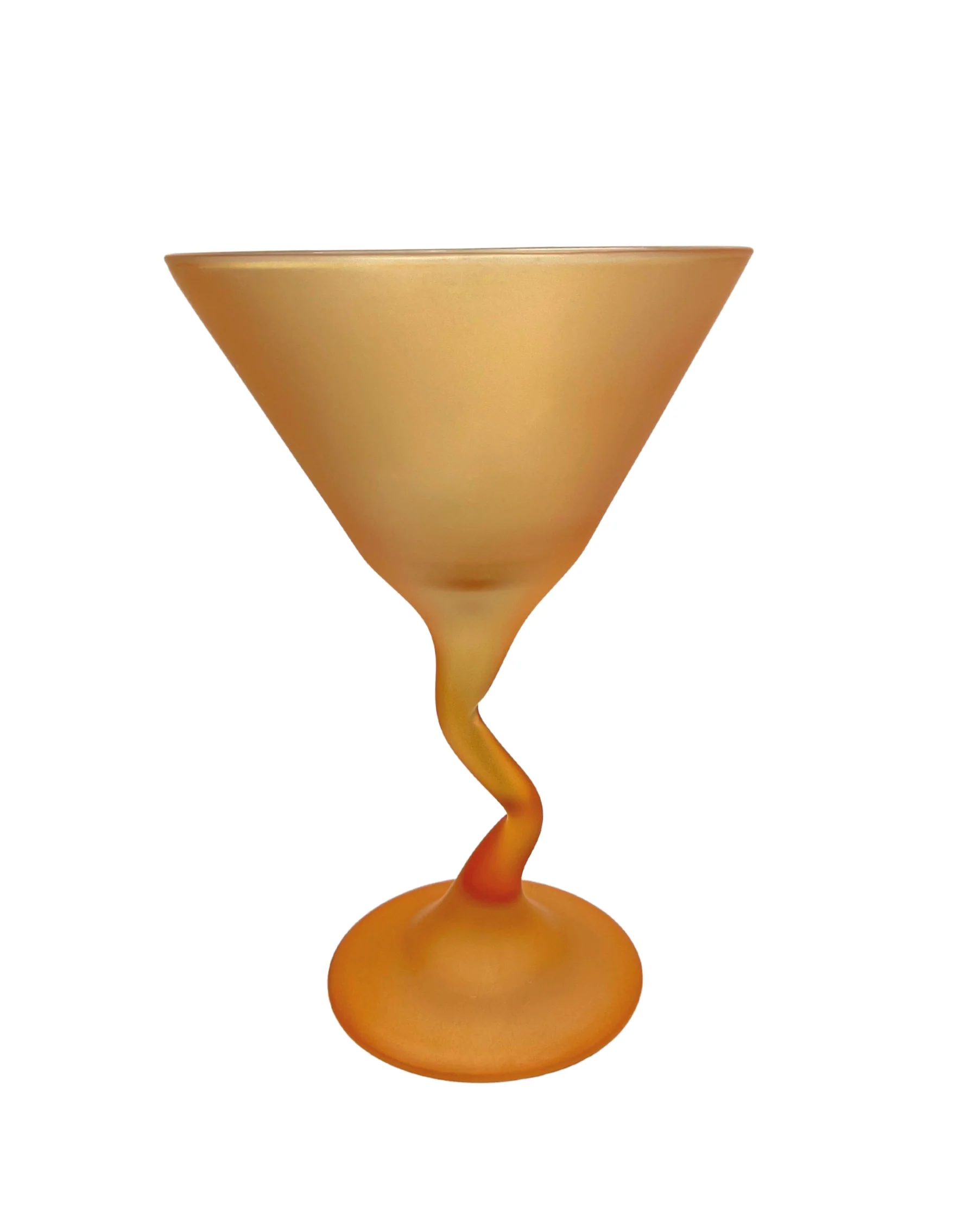 Glass Frosted Z Stem Martini Glass By Libbey Glass - Image 2