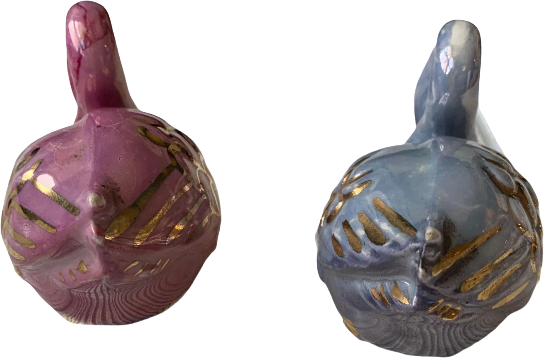Gold Foiled Swan Figurines Set - Image 2