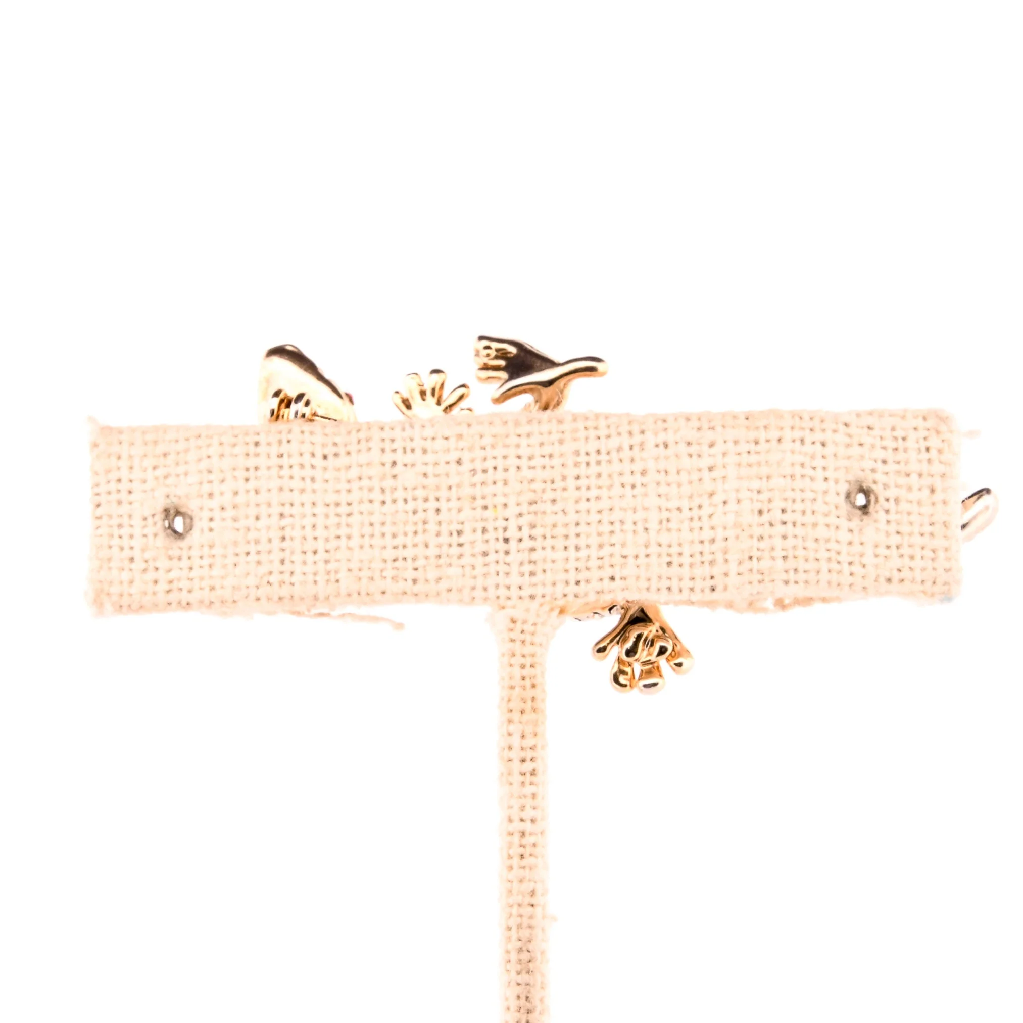 Gold Rhinestone Gecko Brooch Pin - Image 5