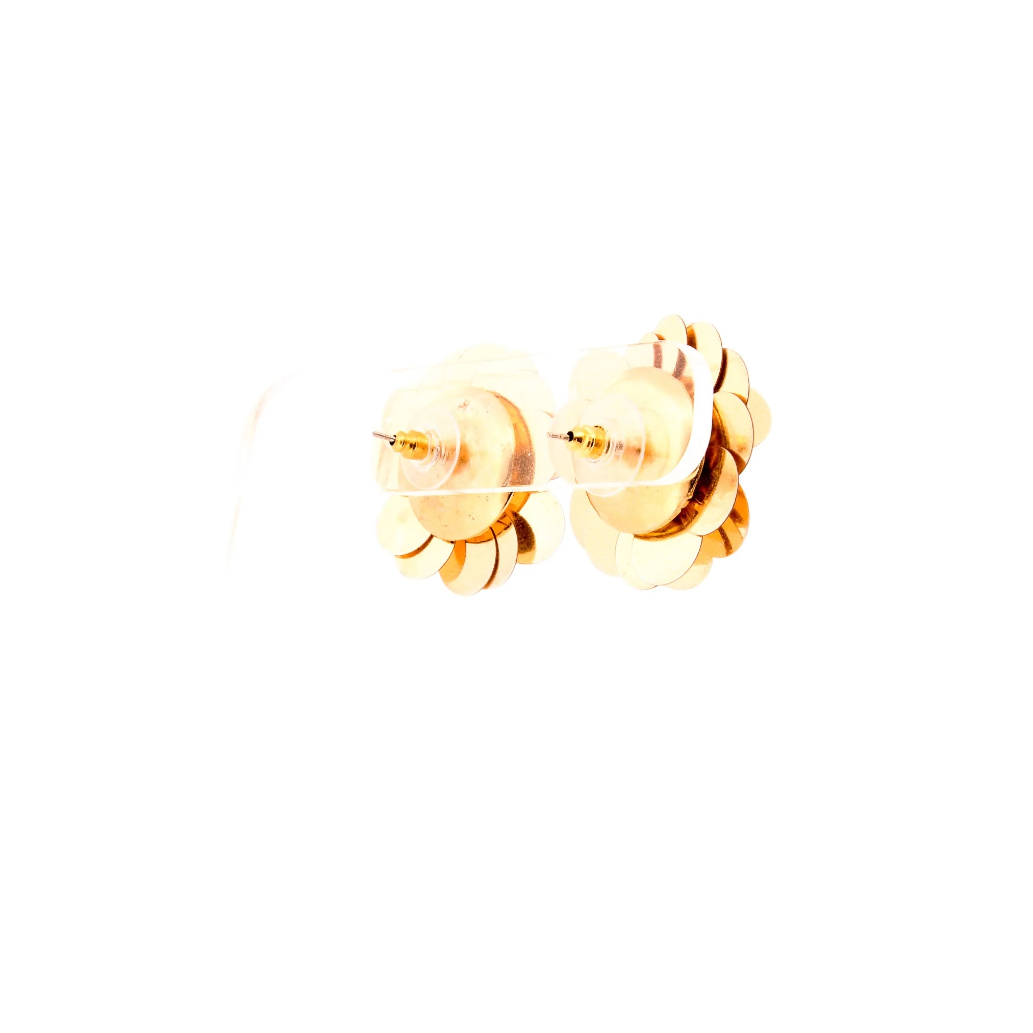 Gold Sequined Show Girl Earrings - Image 6