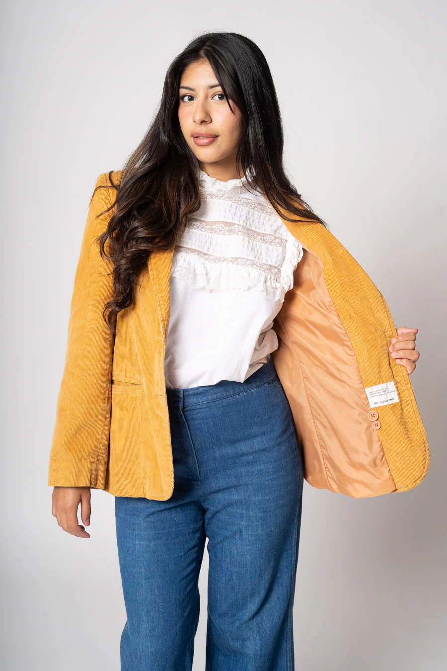 Golden Corduroy Blazer by Scoop - Image 12