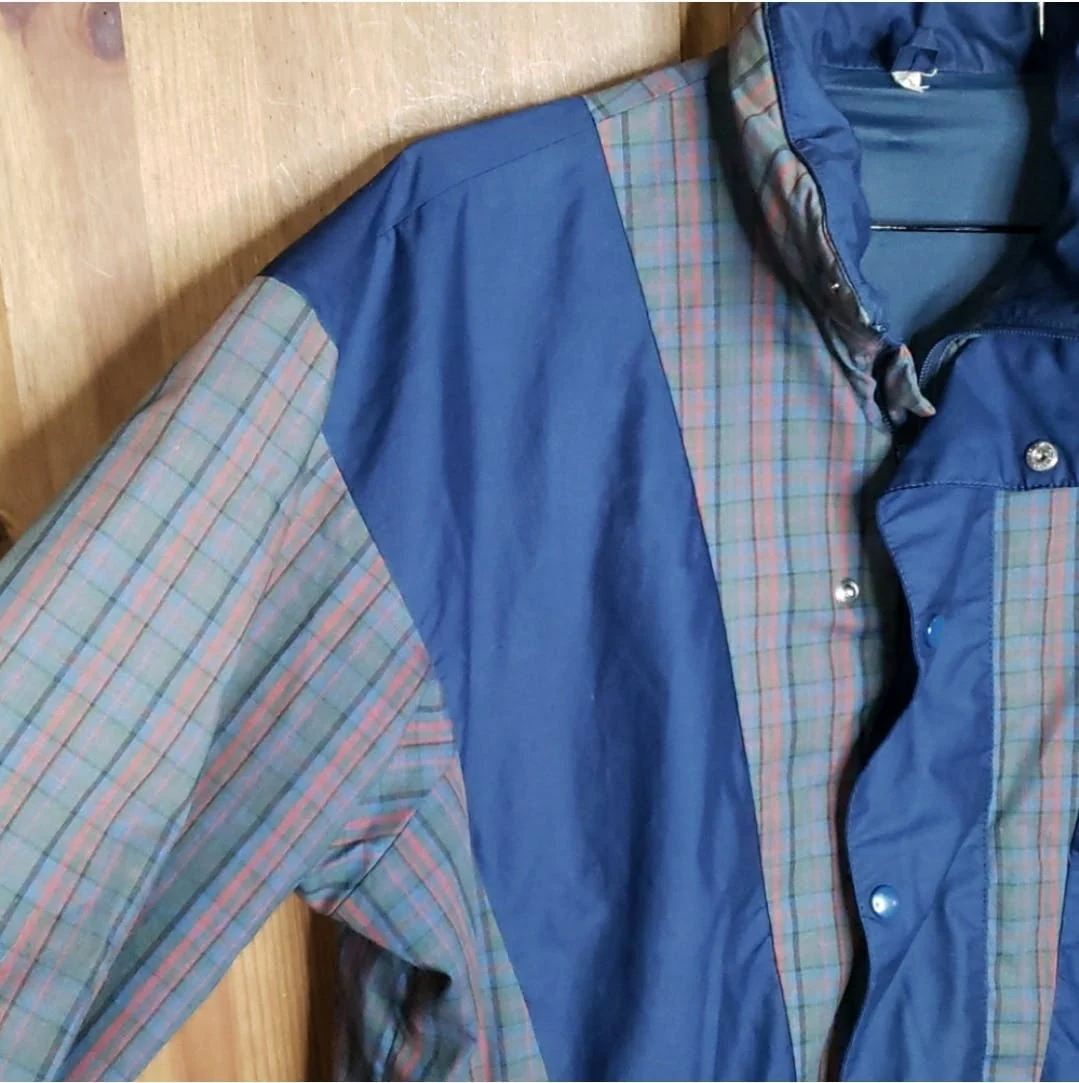 GoreTex Blue Plaid Jacket by Pro Quip - Image 6