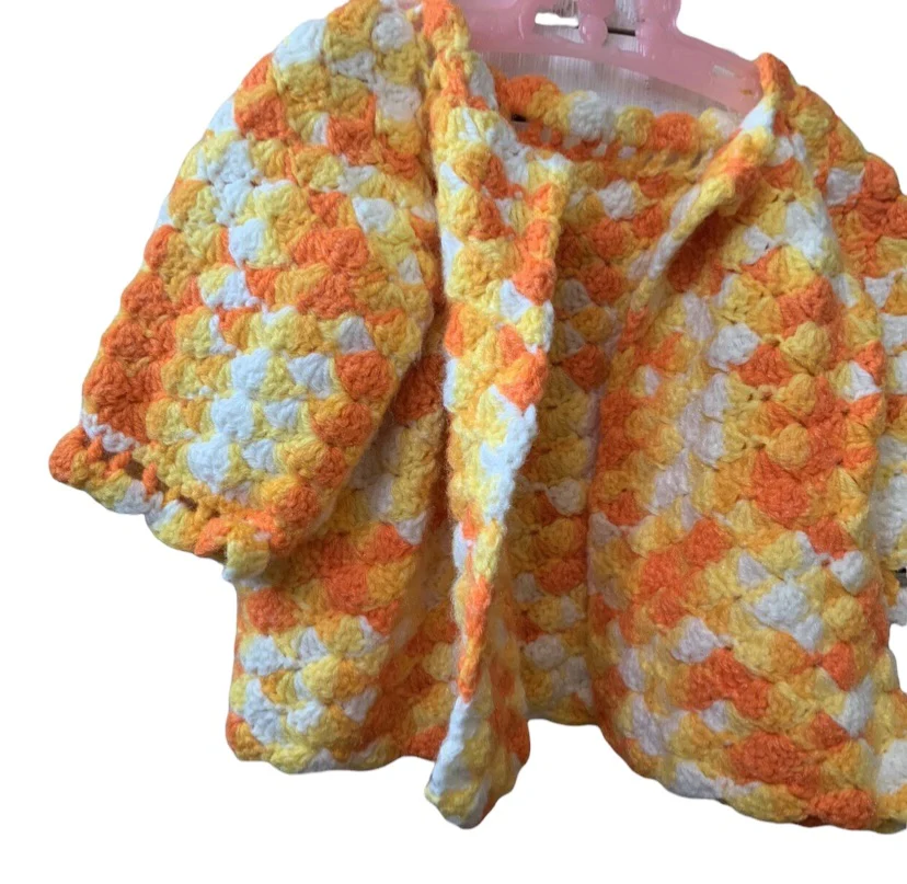 Granny Knit Retro Sweater Open Cardigan - Image 6