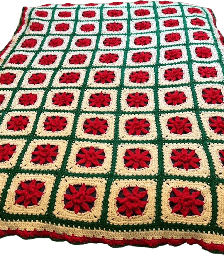 Granny Squares Chrochet Afghan