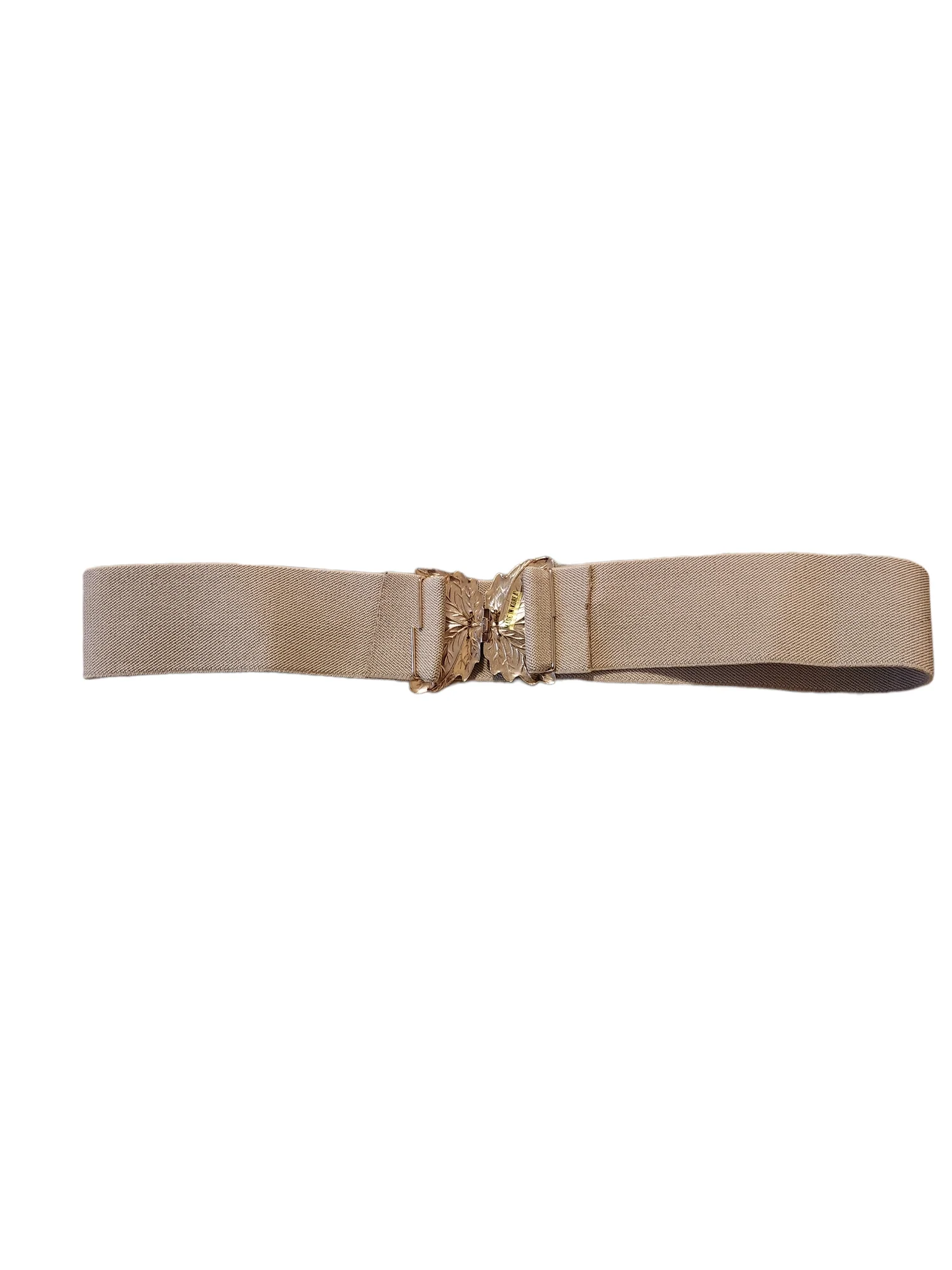 Gray And Silver Tone Pearl Bead Elastic Cinch Belt - Image 5