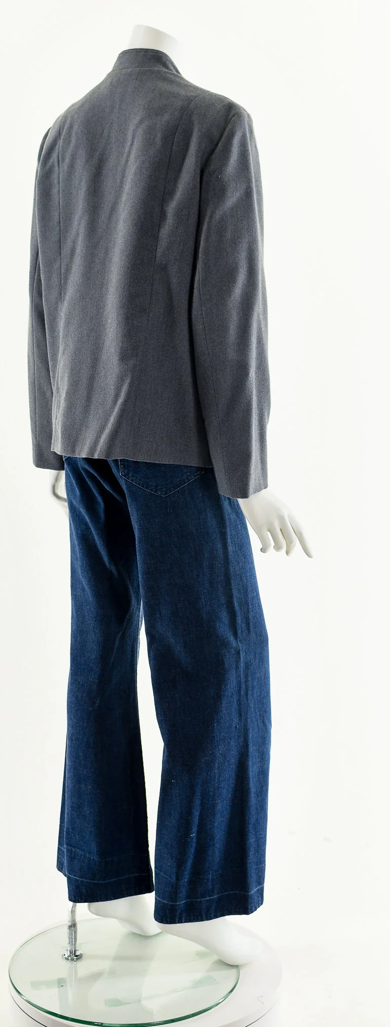 Gray Minimalistic Woolen Jacket by Winkelman's - Image 6
