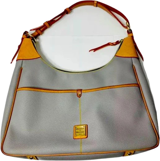 Gray Pebble Leather Kimberly Crossbody Bag In Mint Vintage by Dooney and Bourke