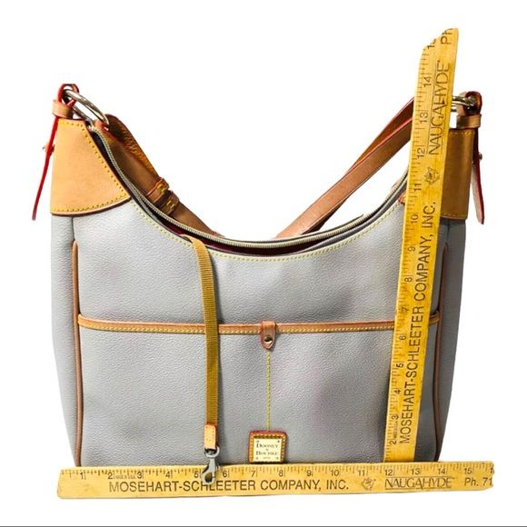 Gray Pebble Leather Kimberly Crossbody Bag In Mint Vintage by Dooney and Bourke - Image 5