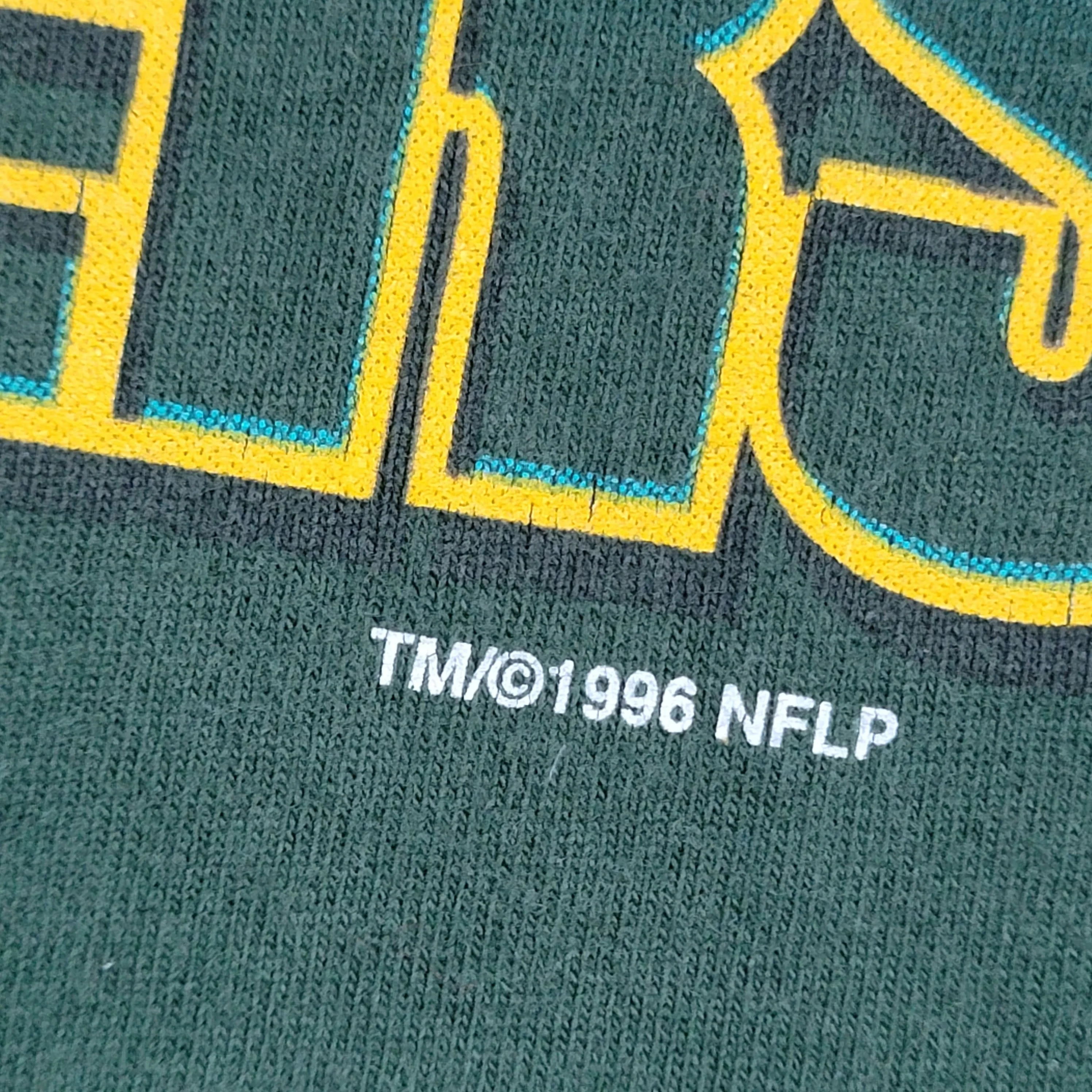 Green Bay Packers Vintage 90s Super Bowl T-Shirt Single Stitch Pro Player Nfl Football Size Xl - Image 3