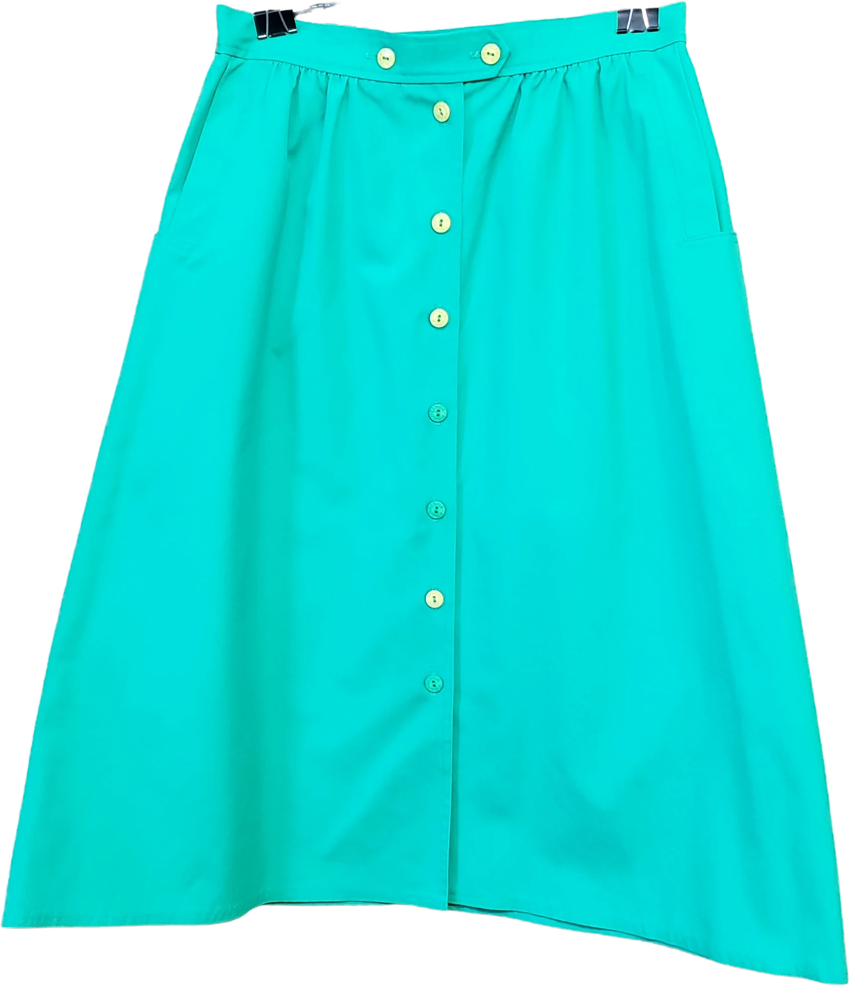 Green Button-down Skirt With Pockets By Koret Petites - Image 2