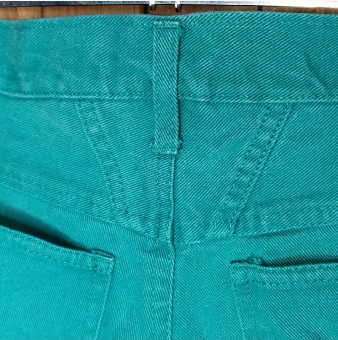 Green Color Denim High Waisted Shorts by Goodfellows - Image 5