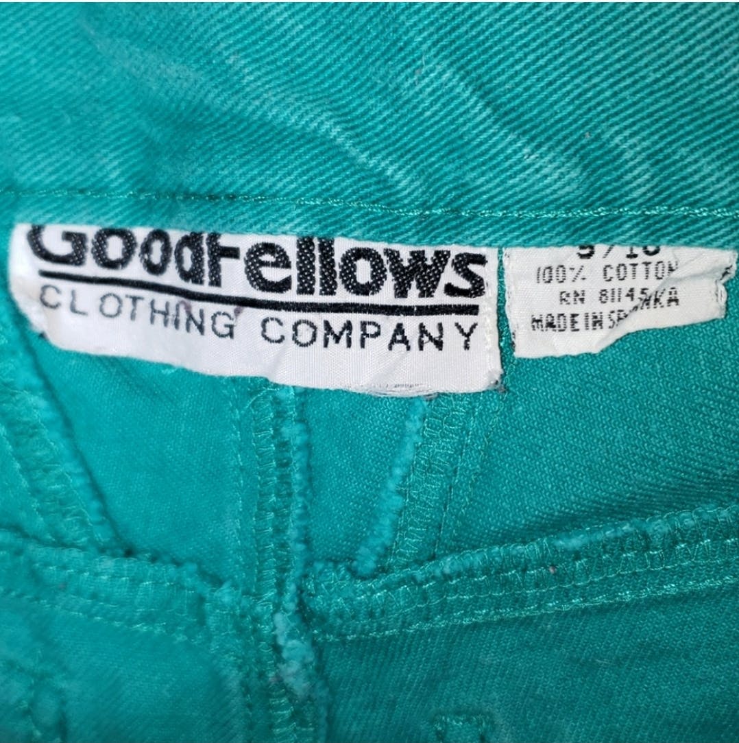 Green Color Denim High Waisted Shorts by Goodfellows - Image 7