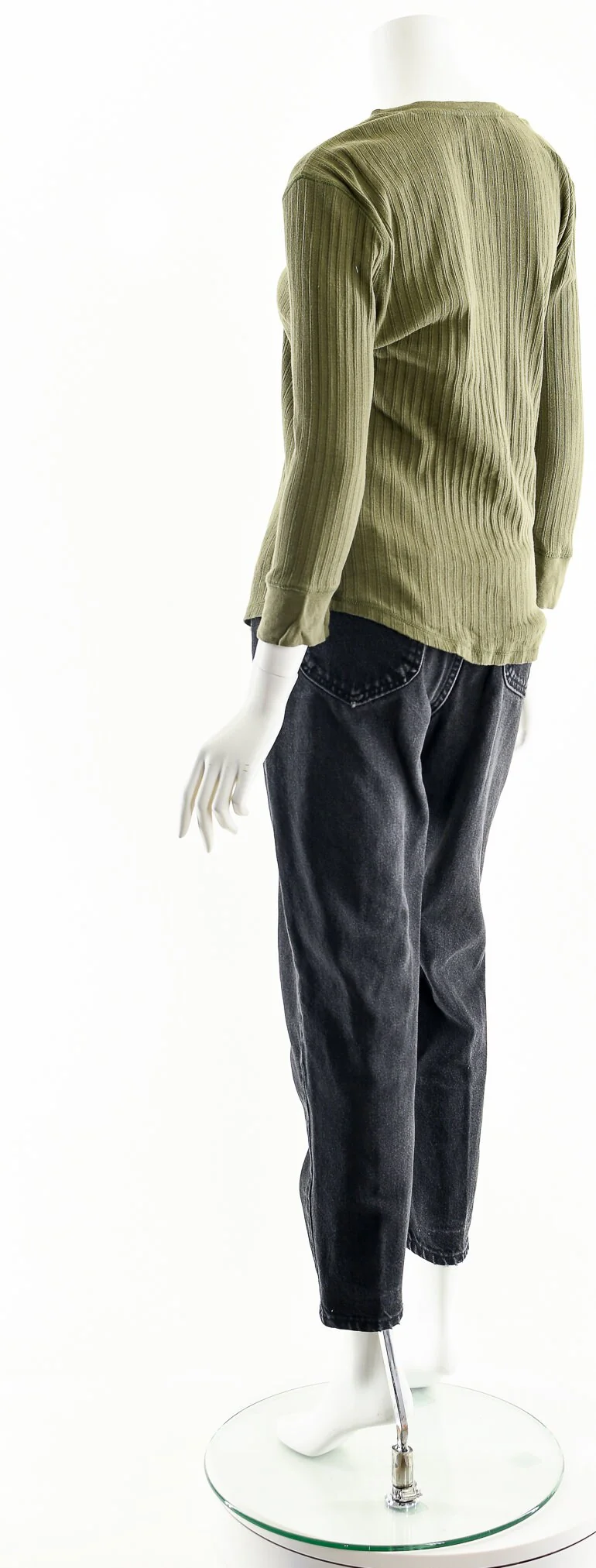 Green Corset Long Sleeve Tie Top by Ralph Lauren - Image 8