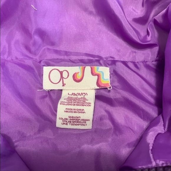 Green Purple Blue White Vest by Ocean Pacific - Image 4