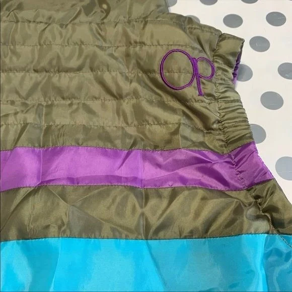 Green Purple Blue White Vest by Ocean Pacific - Image 6