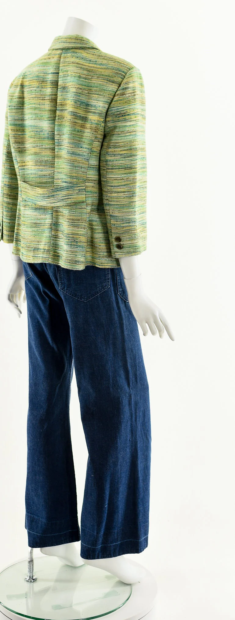 Green Space Dye Knit Jacket - Image 6