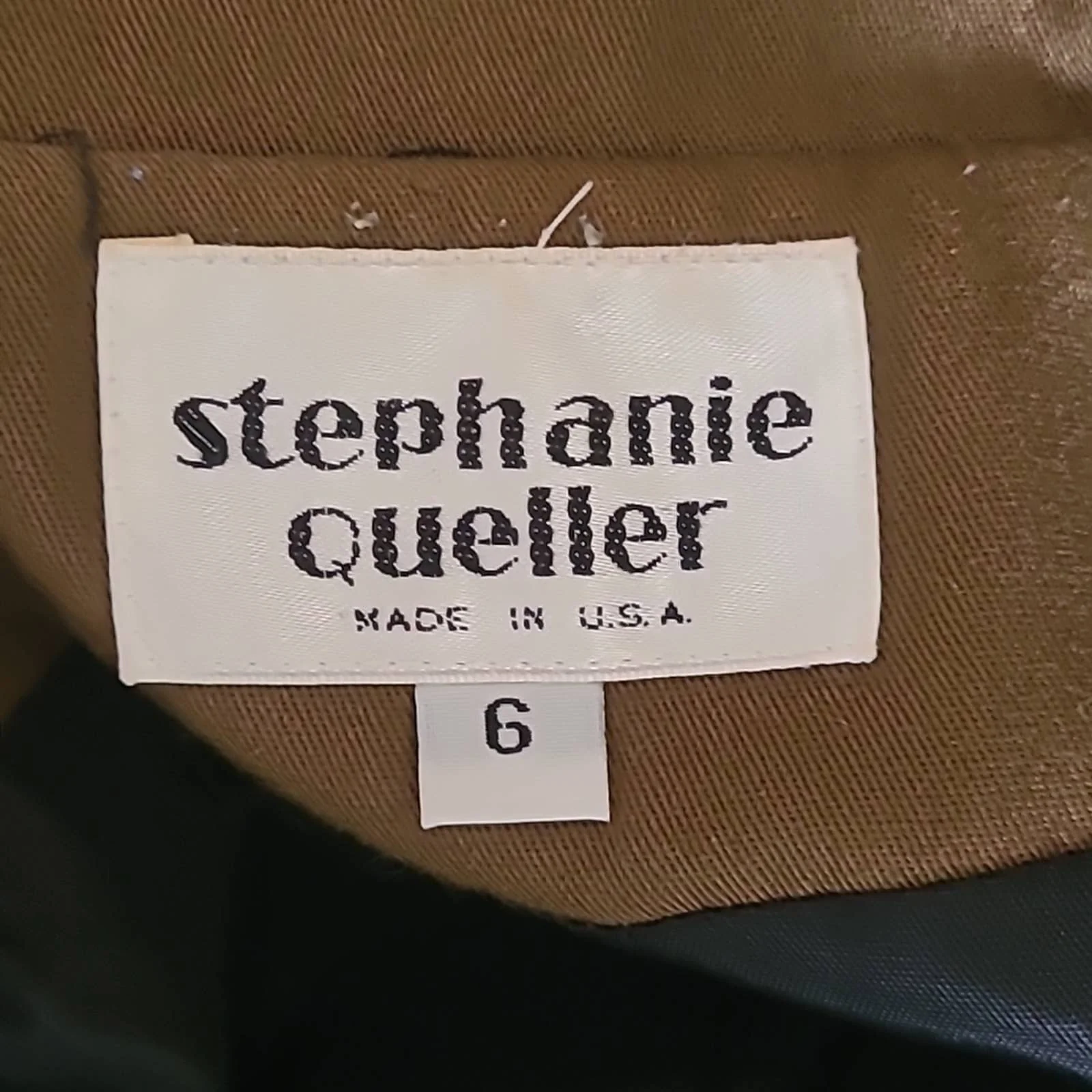 Greenish-Brown and Black Blazer Jacket with Zebra Embroidery by Stephanie Quellen - Image 7