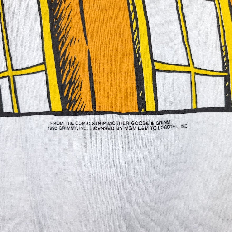 Grimmy Cartoon T-Shirt Vintage 90s Rooftop Mother Goose and Grimm Made In Usa Mens Size Xl - Image 3