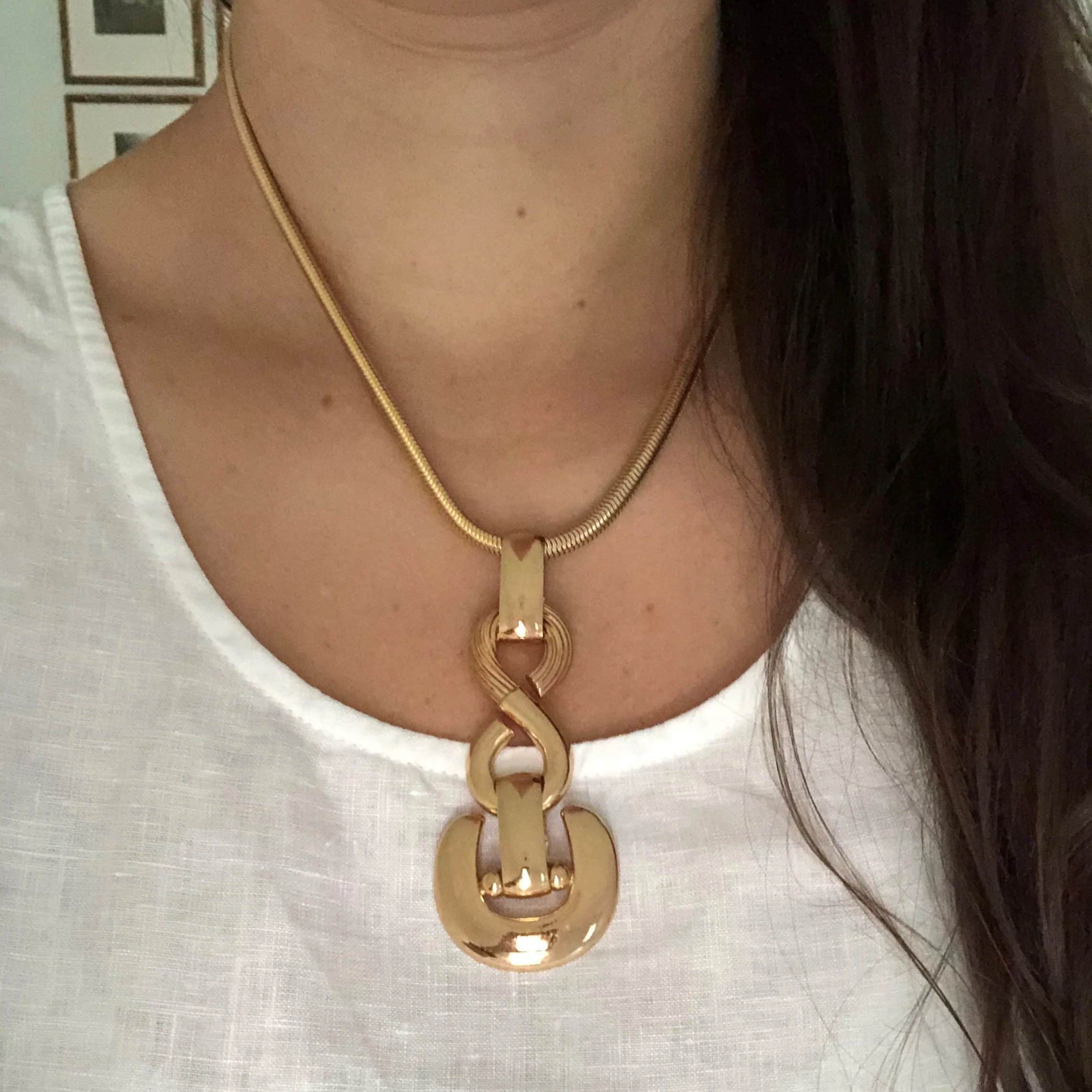 Grosse Modernist Necklace with Snake Chain - Image 3