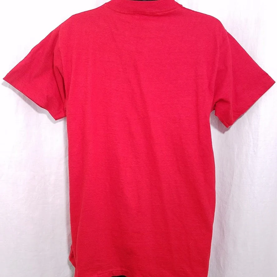 Gte T-Shirt Vintage 80s I Survived The Rfq General Telephone and Electronics Red Mens Size Xl - Image 3